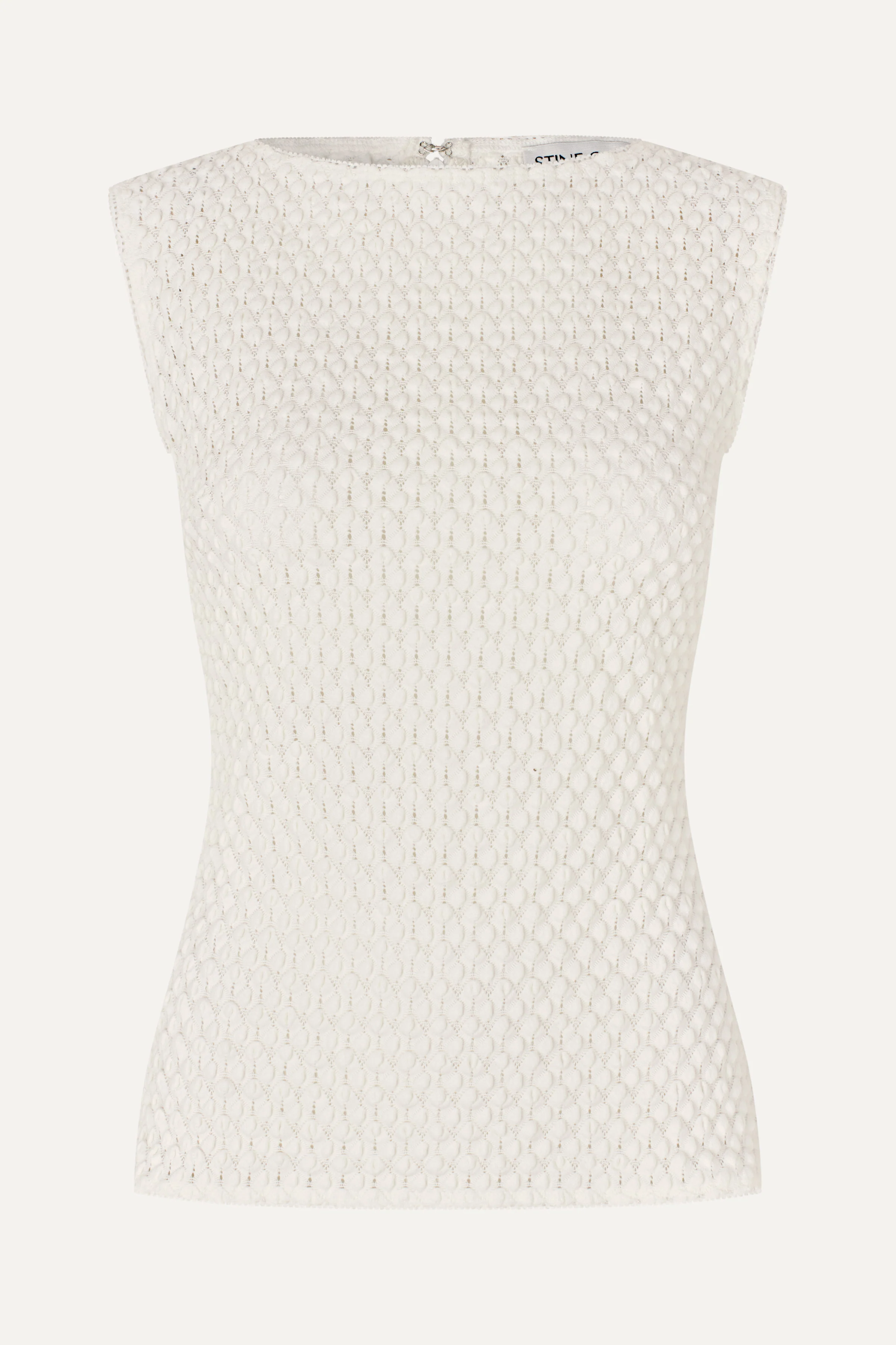 Boatneck Tank Top - White Swan - Image 3