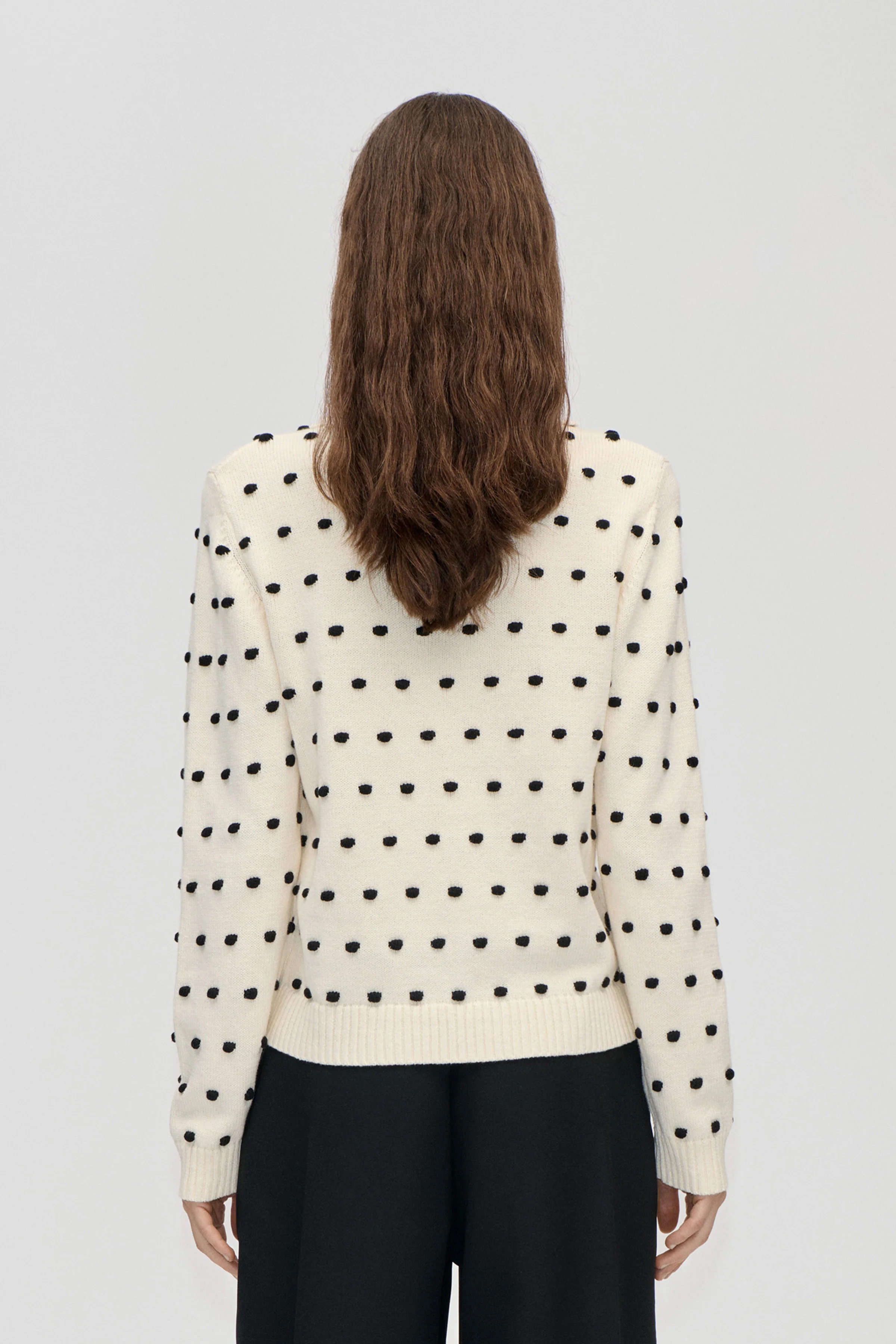 Bobble Polo Collar Sweater - Sunlight Bobbles - Image 2