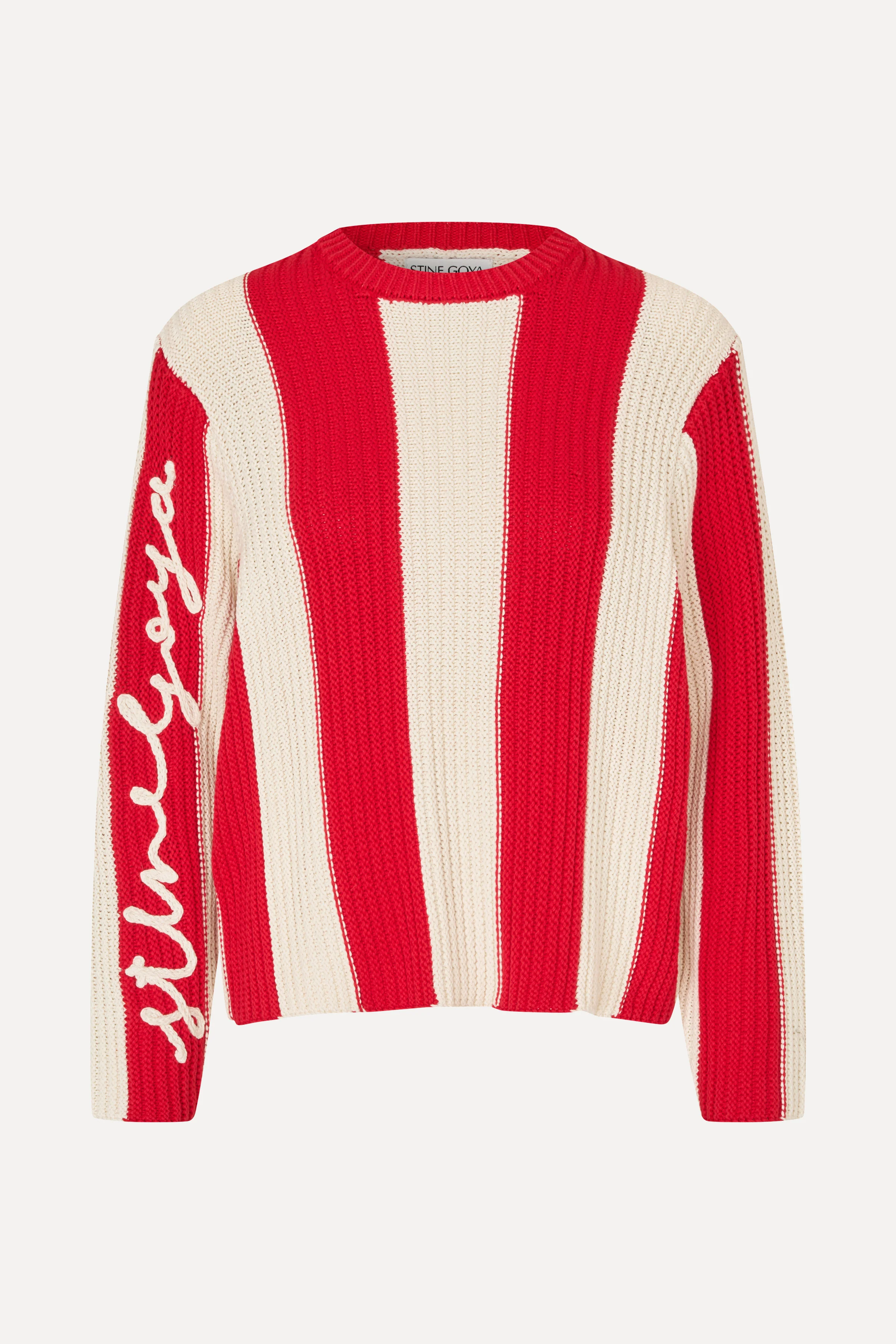 Boxy Motif Sweater - Equestrian Stripes - Image 3