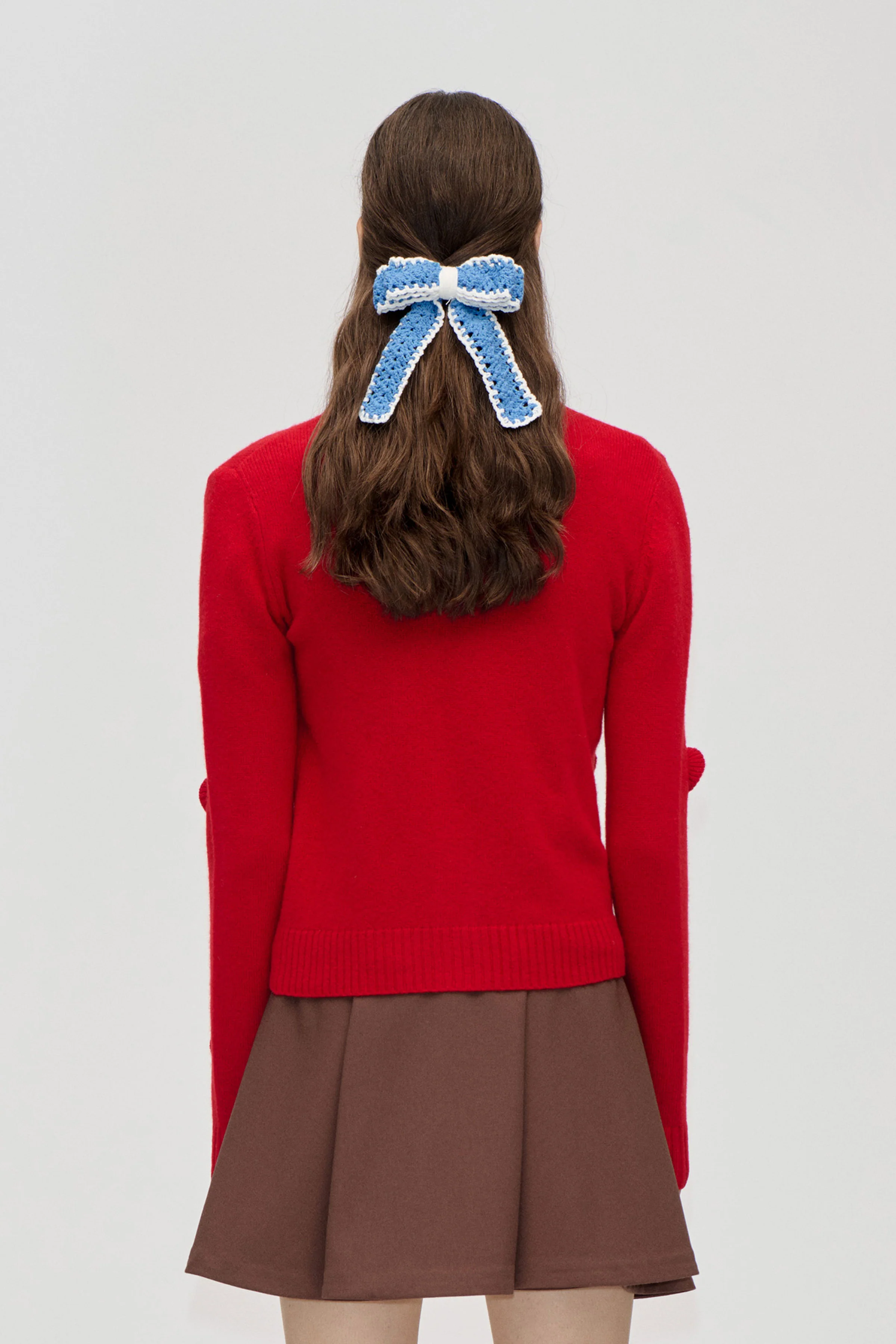 Button Up Long Sleeve Polo Knit - Velocity Red - Image 2