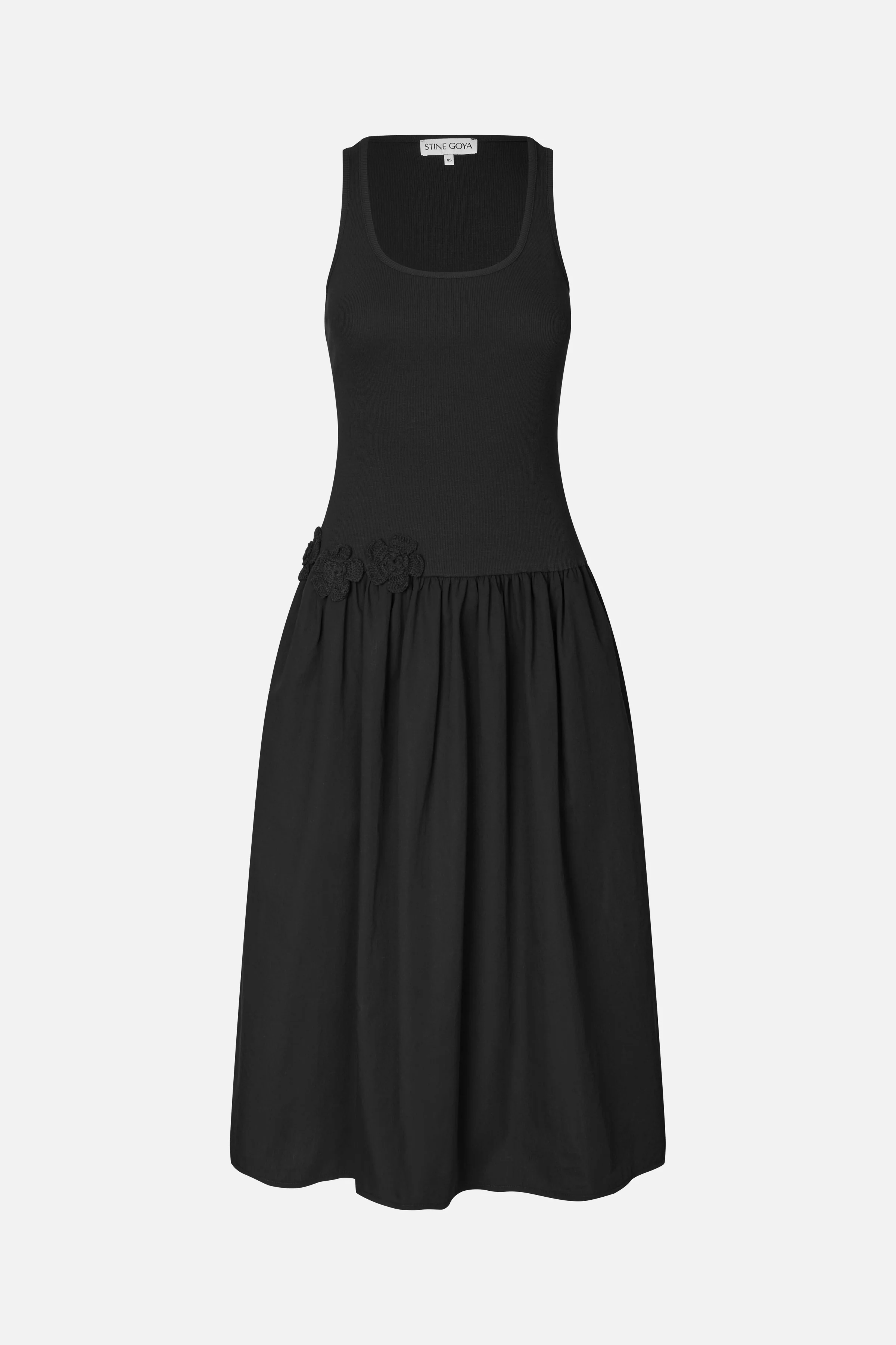 Casual Tank Midi Dress - Black - Image 3