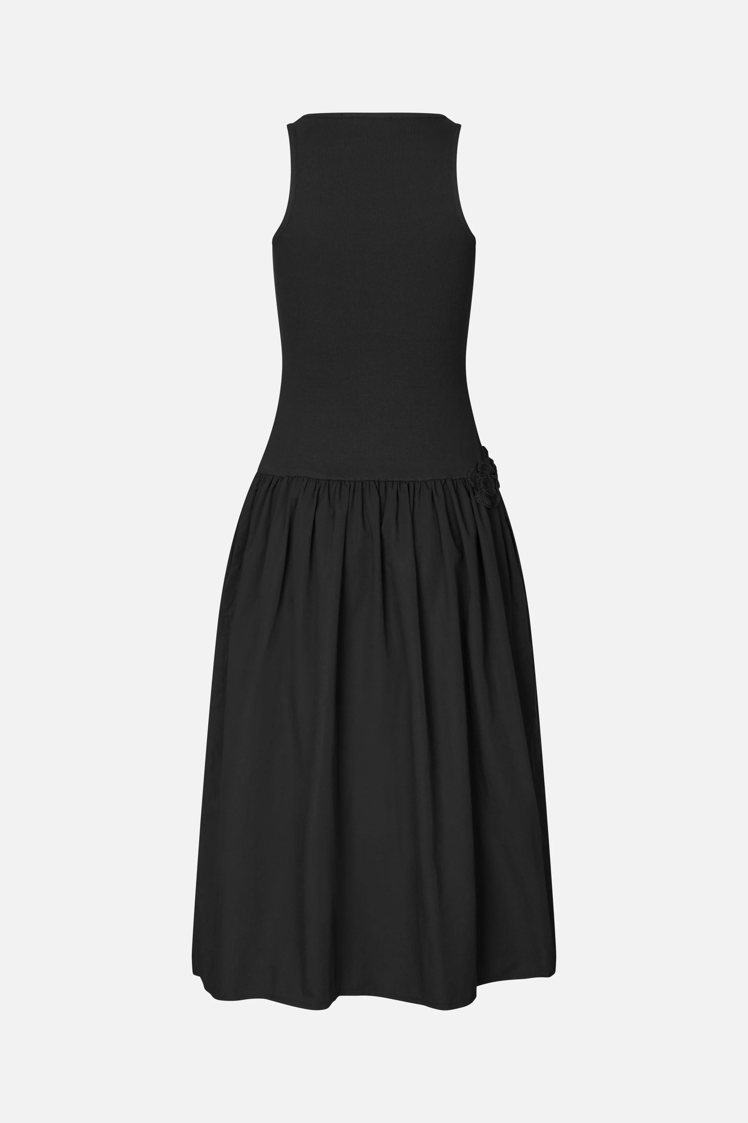 Casual Tank Midi Dress - Black - Image 4