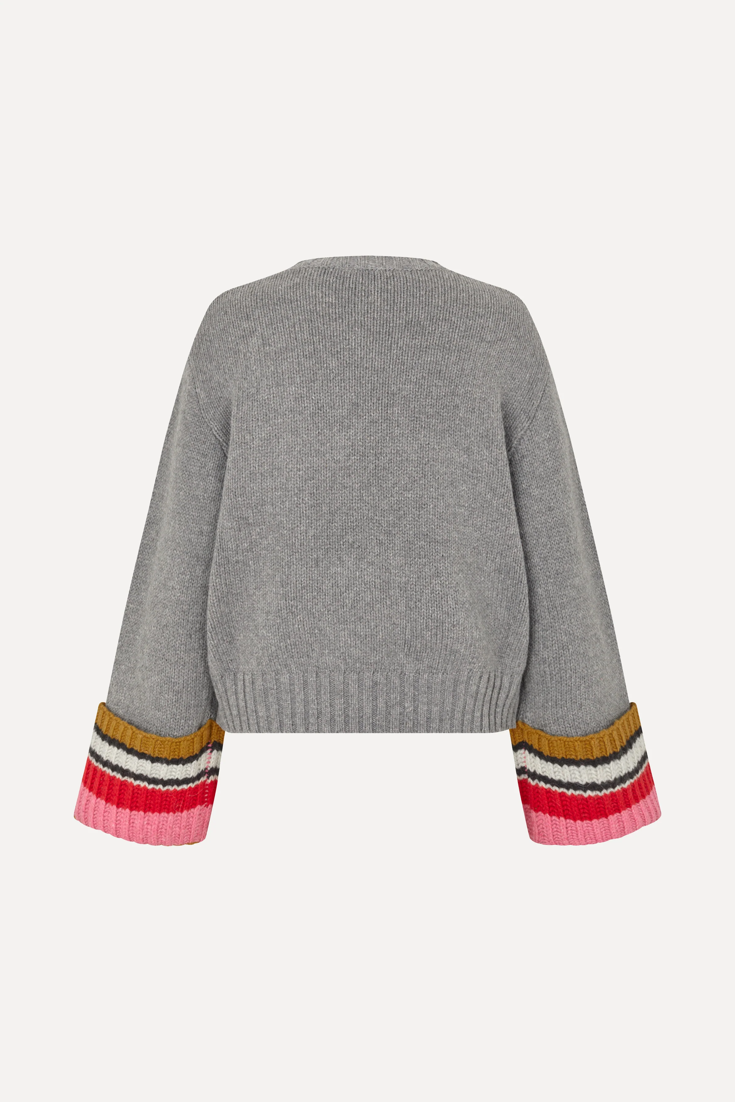 Chunky Sleeve Sweater - Pink Multistripes - Image 4