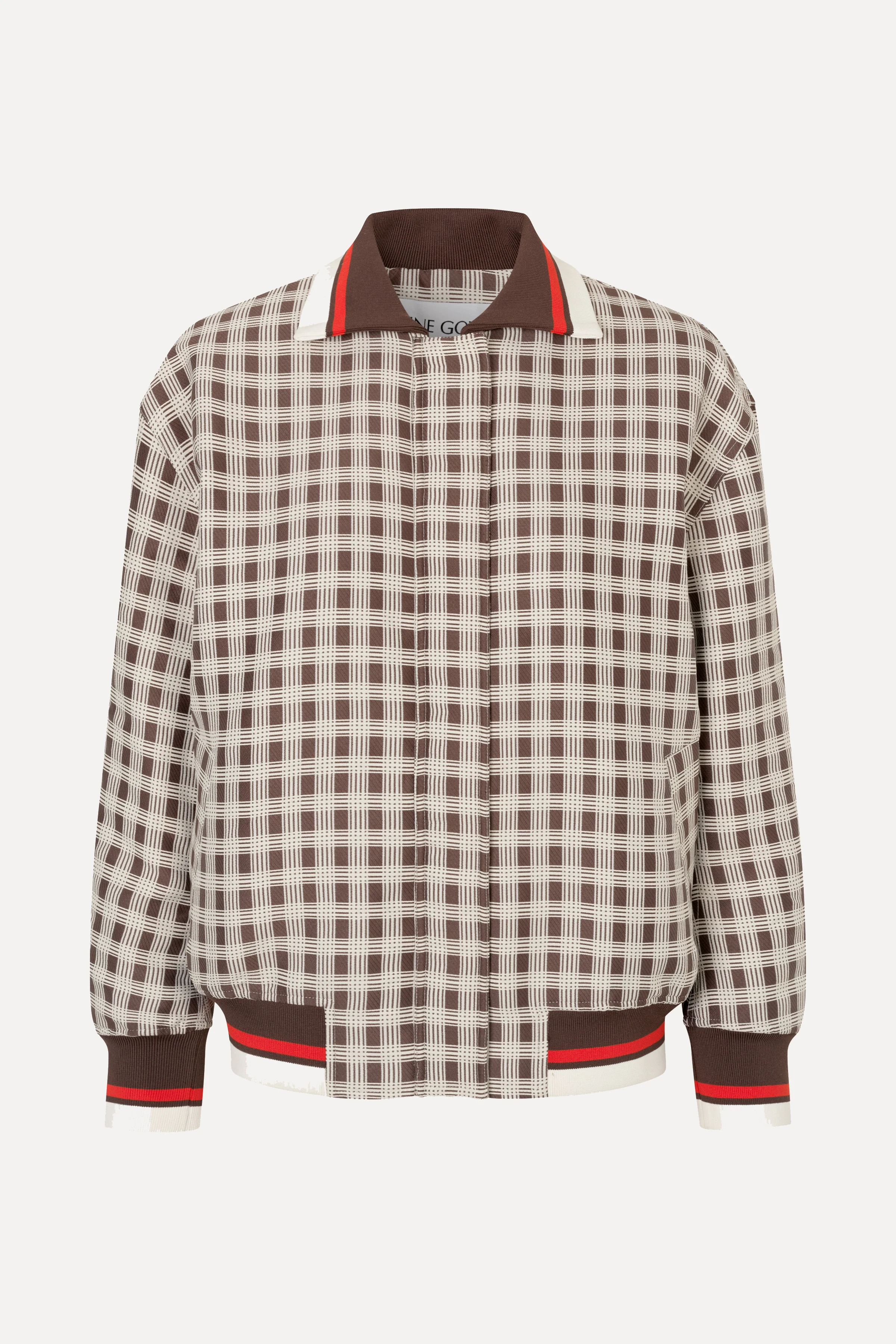 Collar Bomber Jacket - Checks - Image 3
