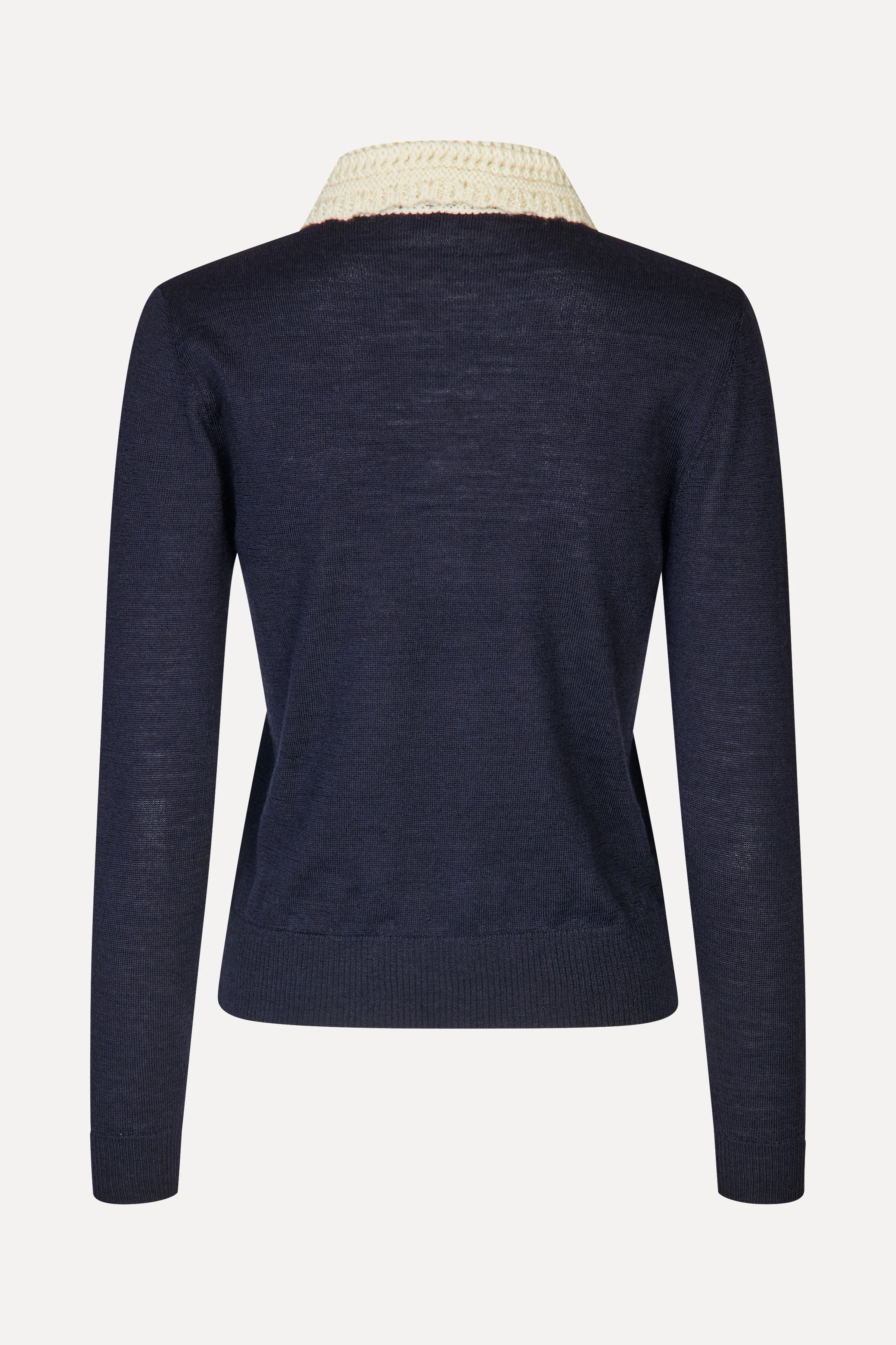 Collared Pullover Knit - Midnight Navy - Image 4