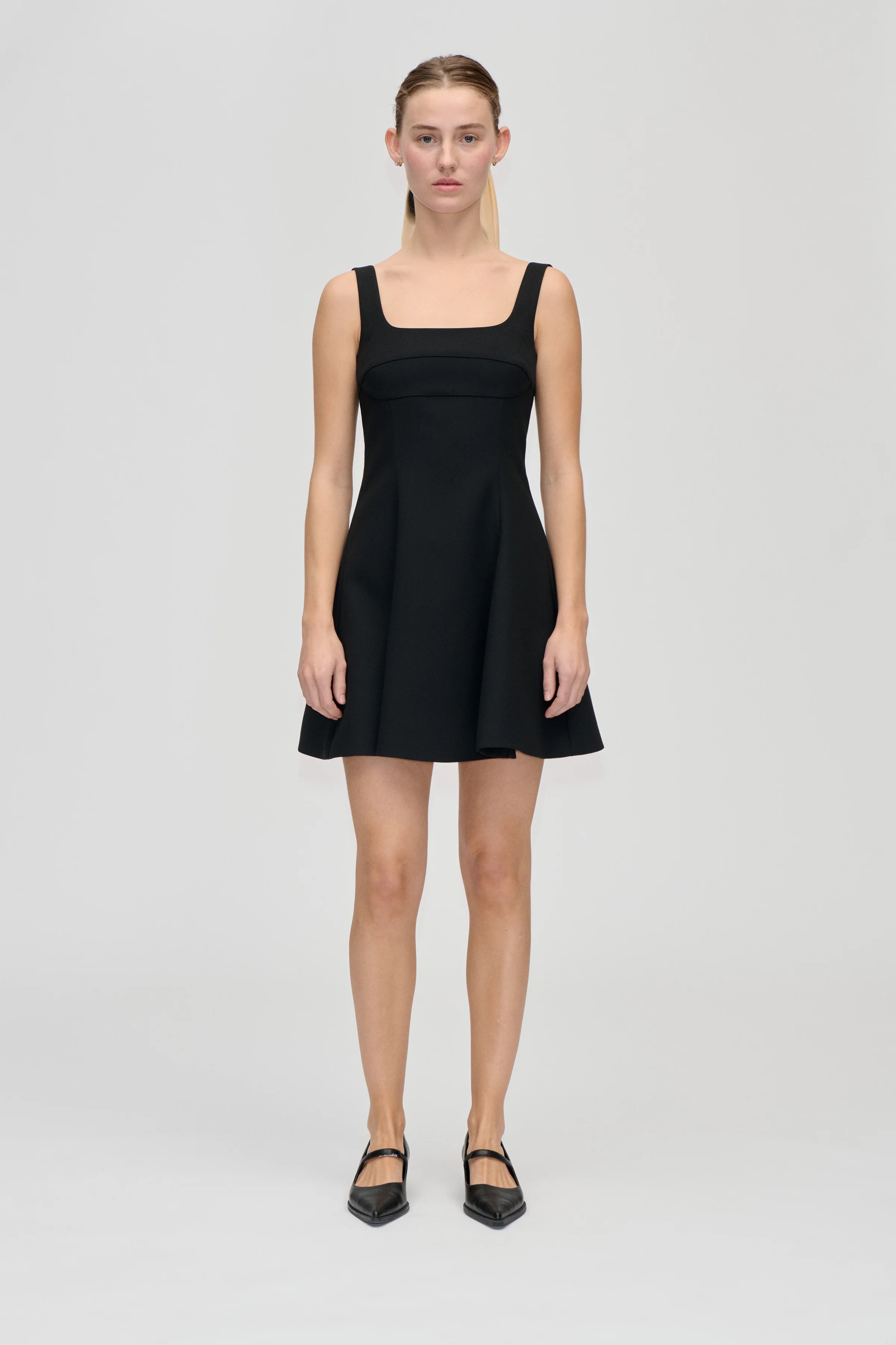 Corset Mini Dress - Black