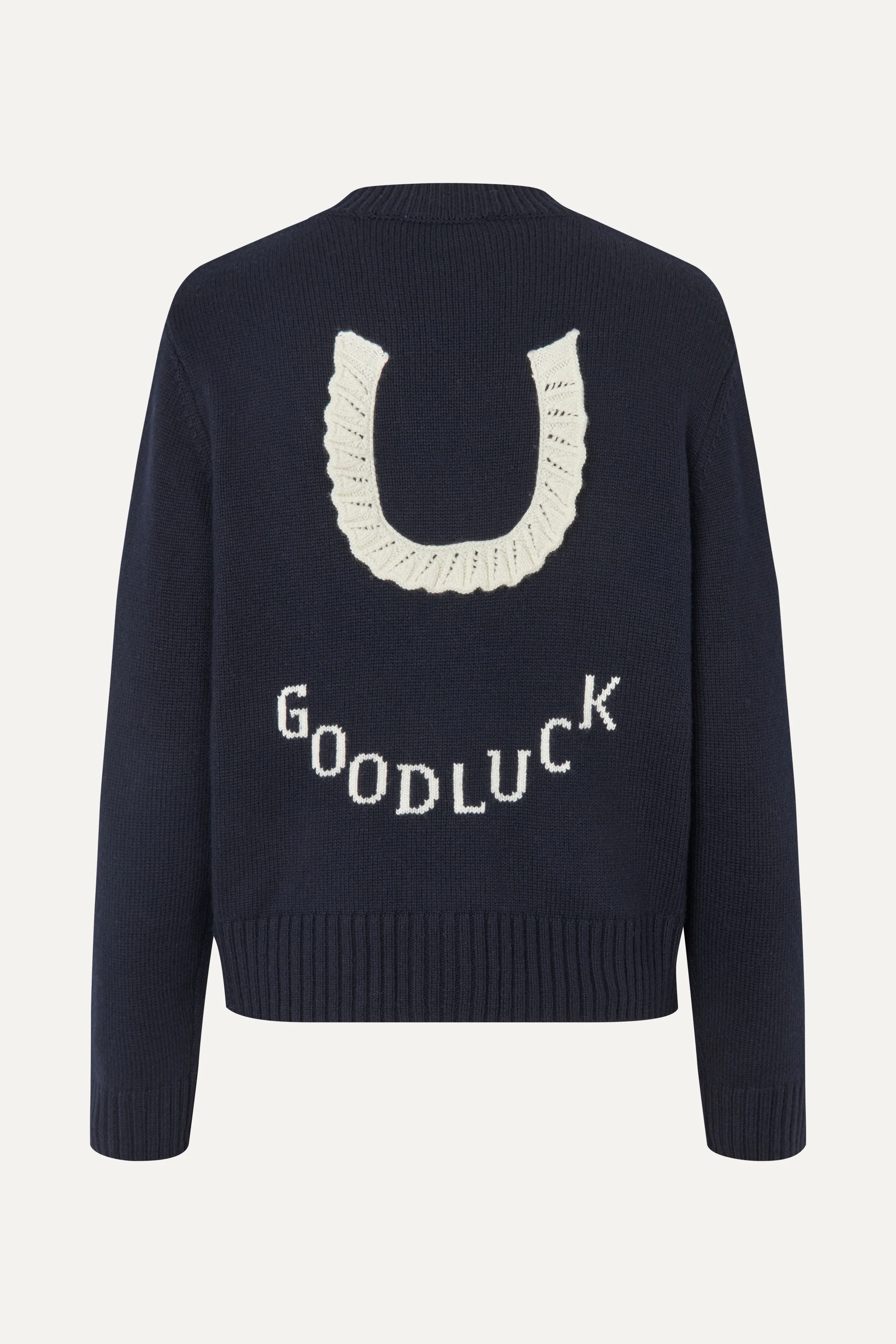 Crewneck Button-up Cardigan - Lucky Horse - Image 4