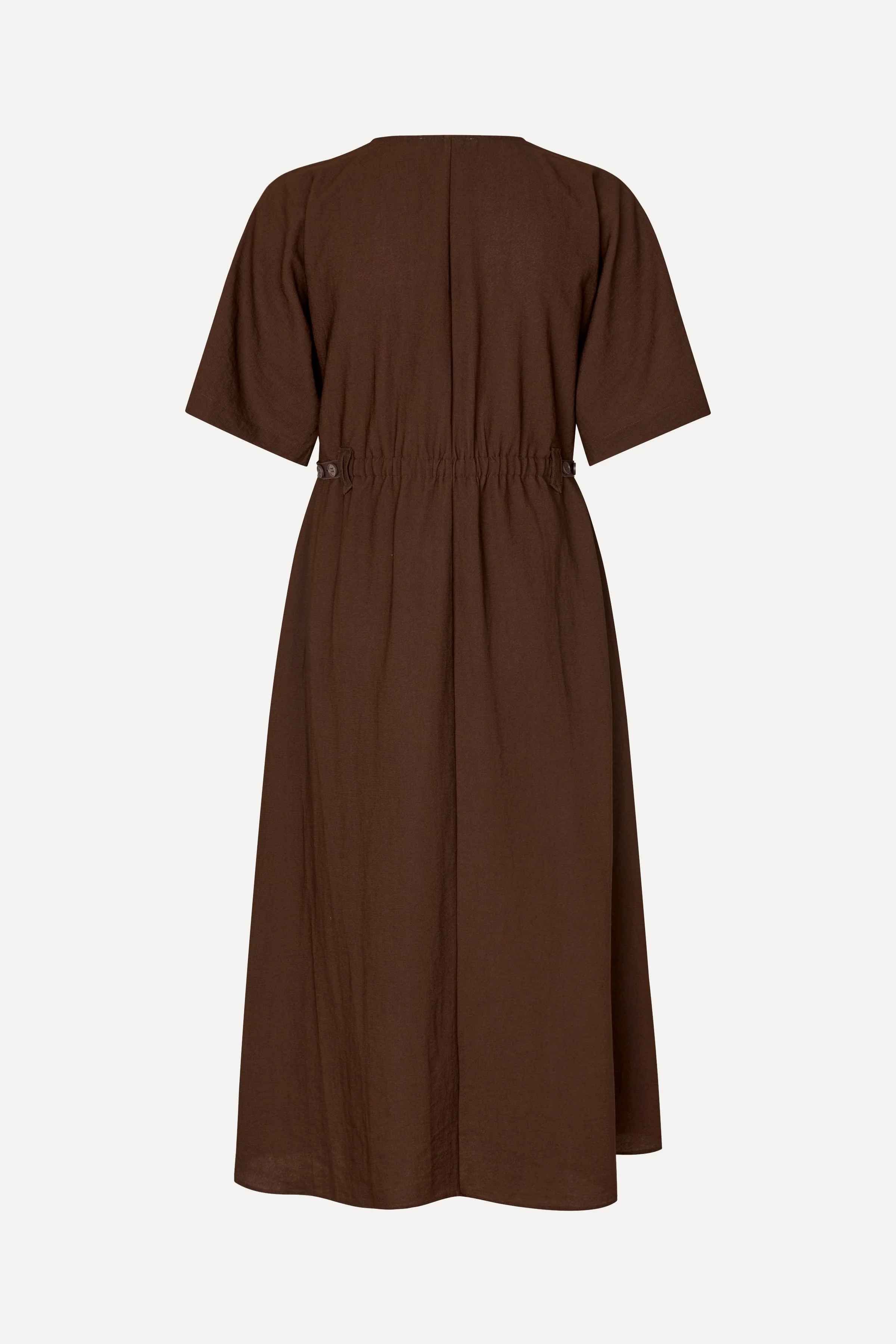 Elastic Detail Midi Dress - Bow - Image 3