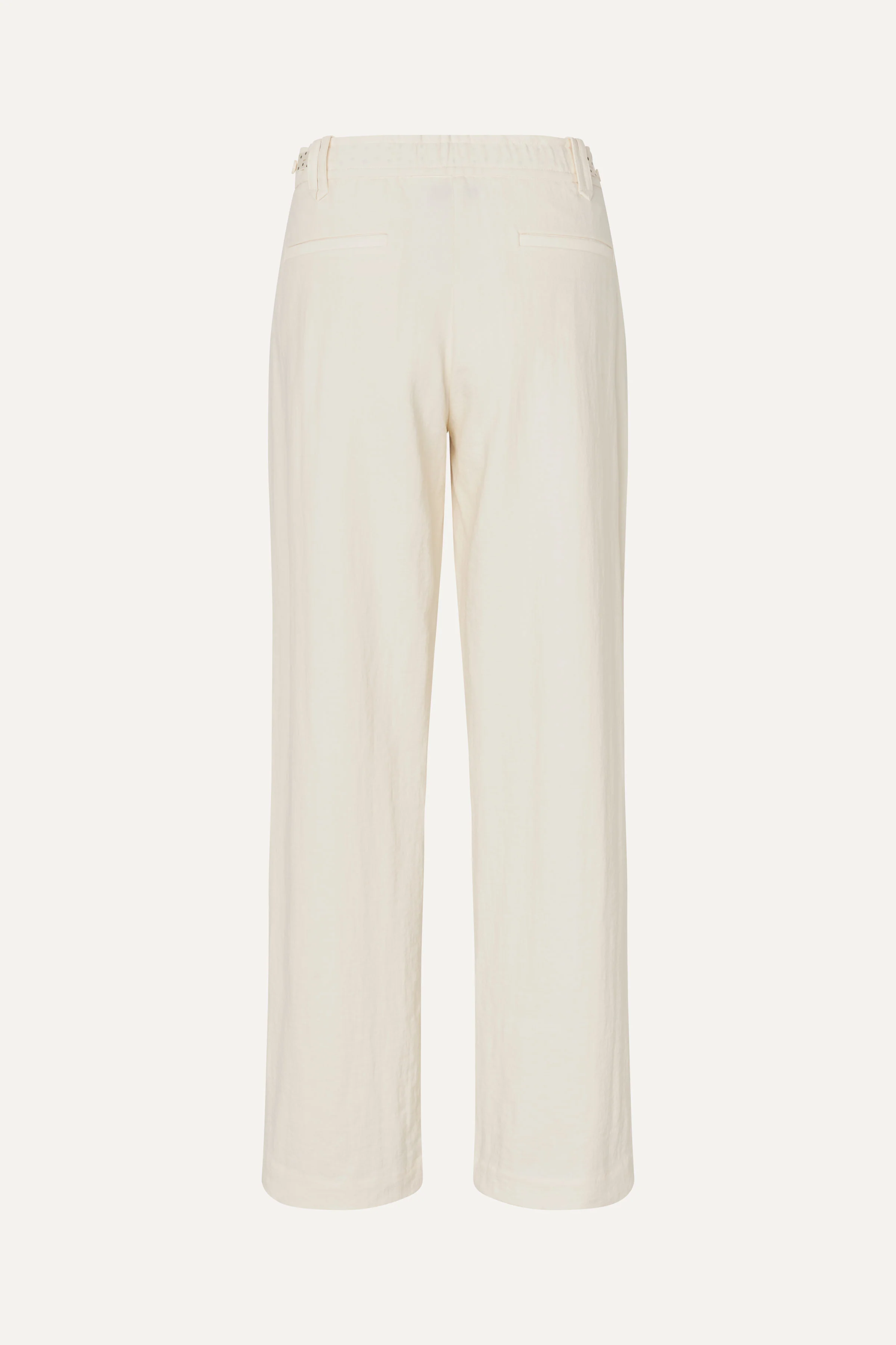 Elastic Detail Tailoring Pants - Eggnog - Image 3