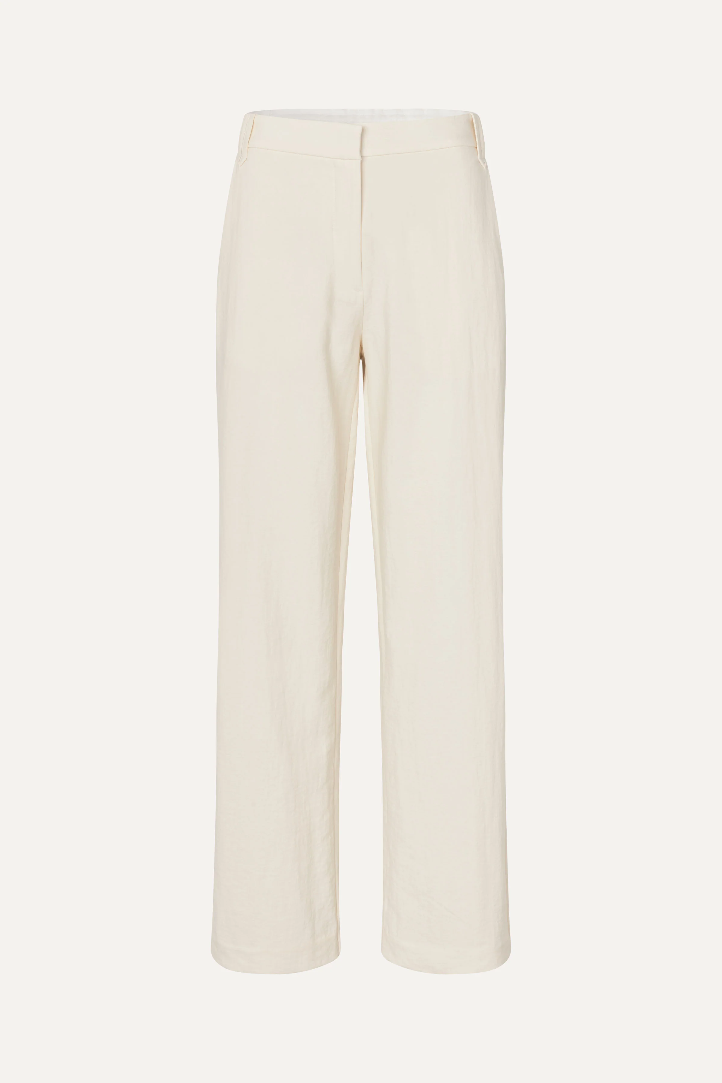 Elastic Detail Tailoring Pants - Eggnog - Image 4