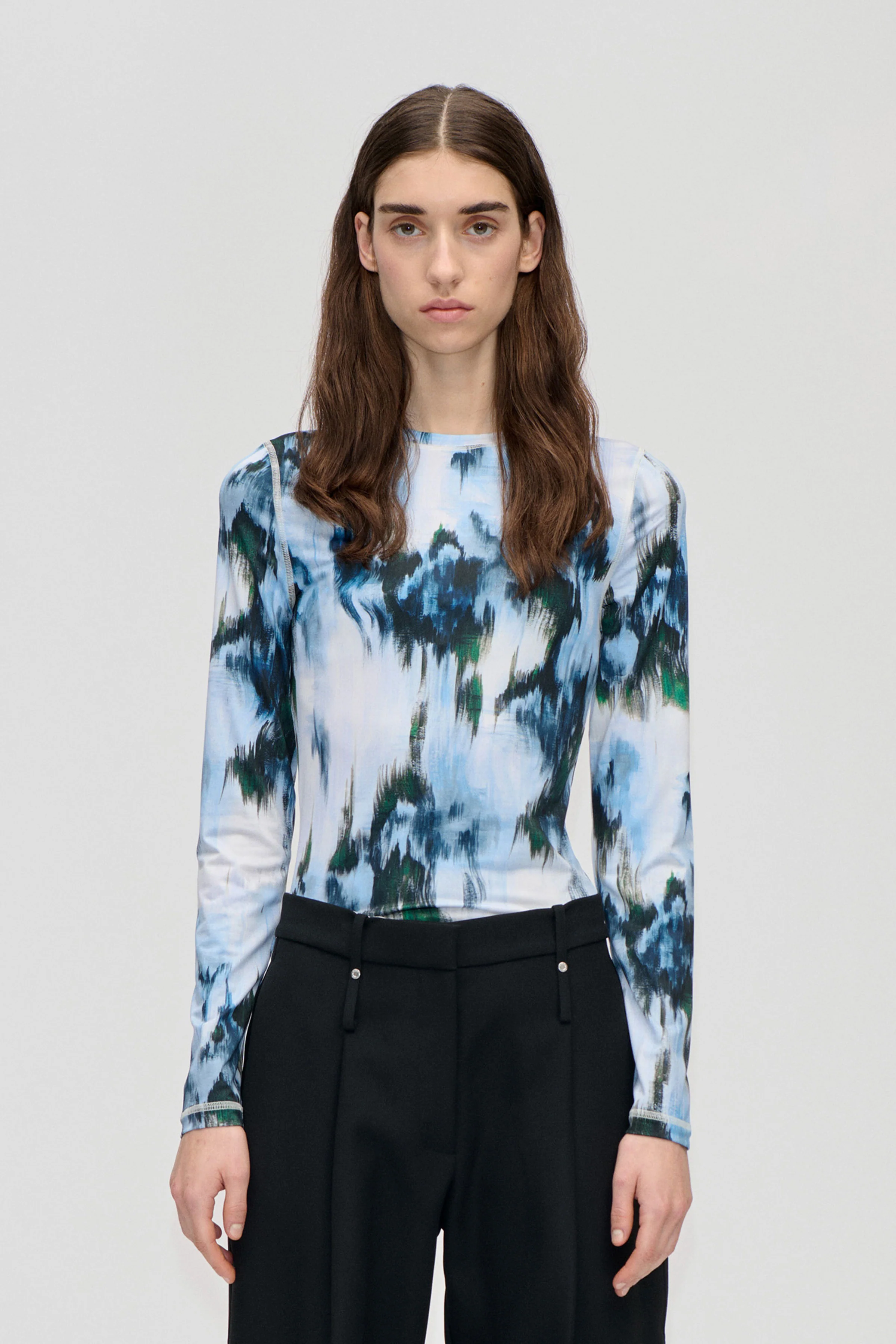 Elastic Long Sleeve Top - Afterbloom