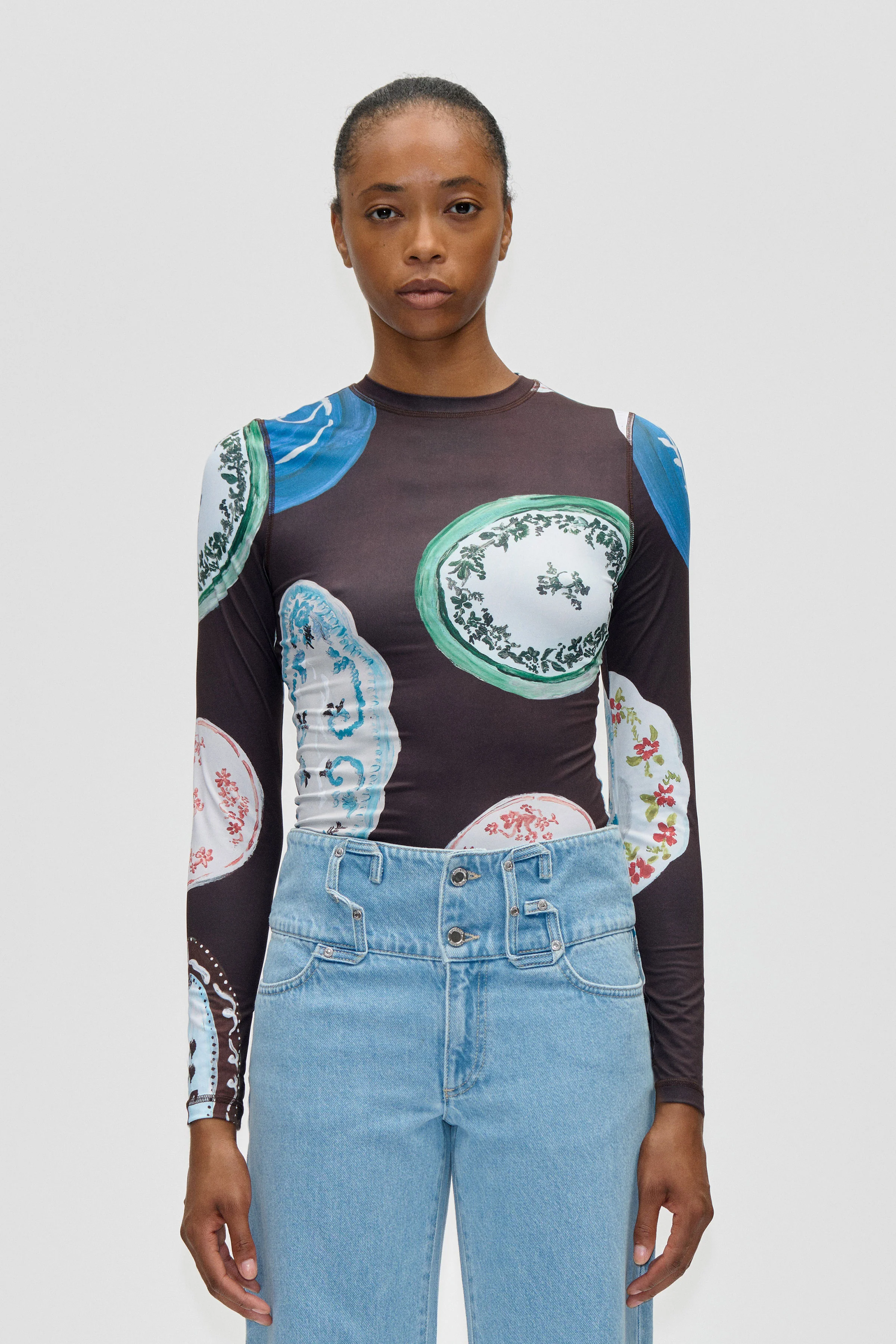 Elastic Long Sleeve Top - The Platera