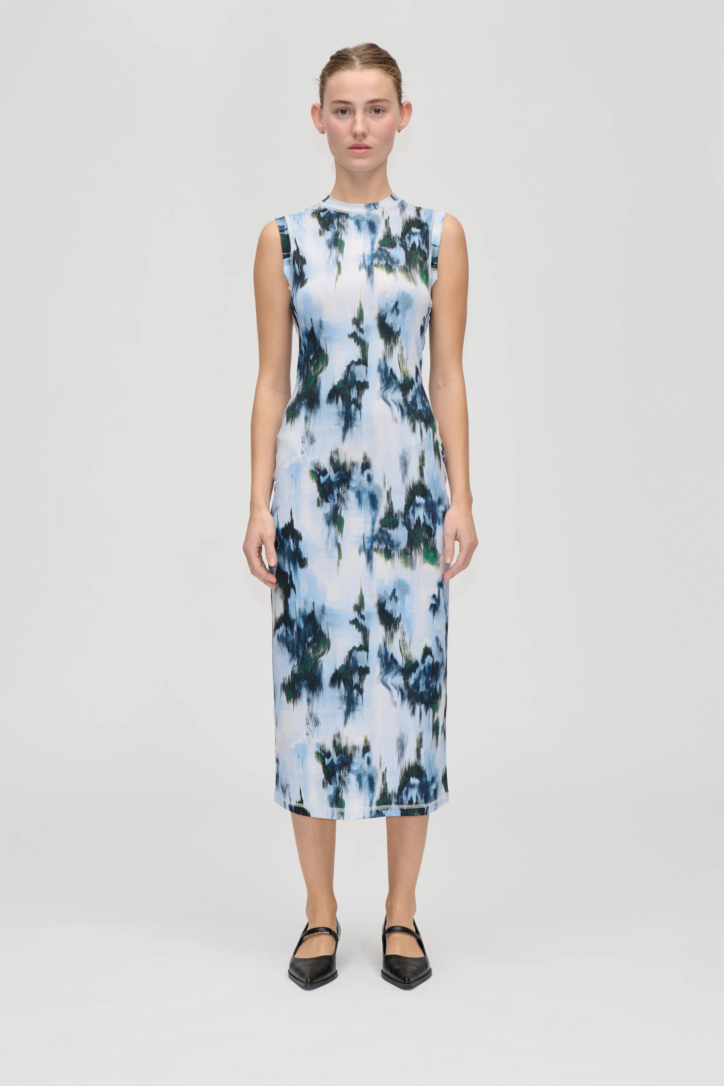 Elastic Tank Crewneck Dress - Afterbloom