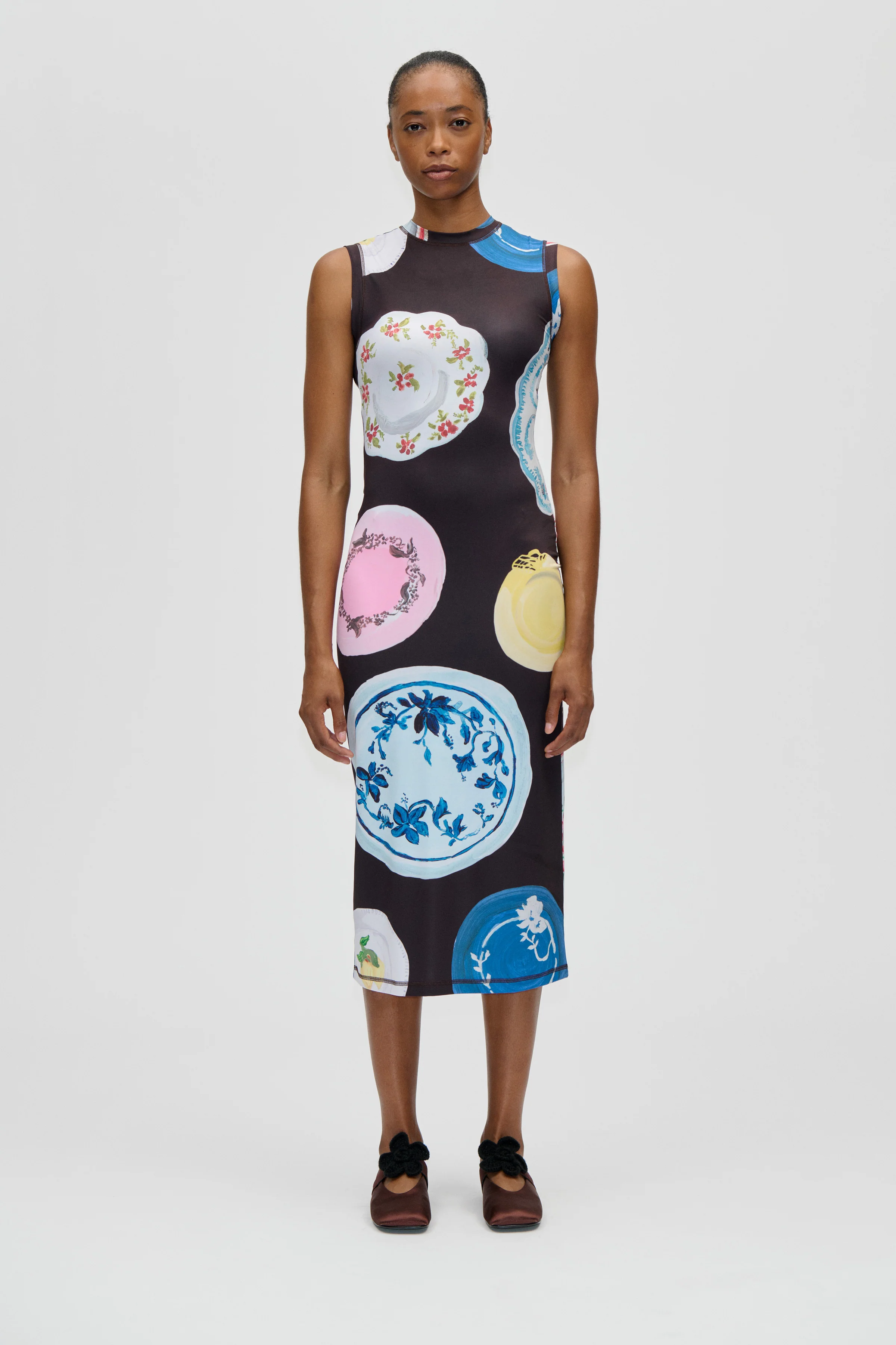 Elastic Tank Crewneck Dress - The Platera