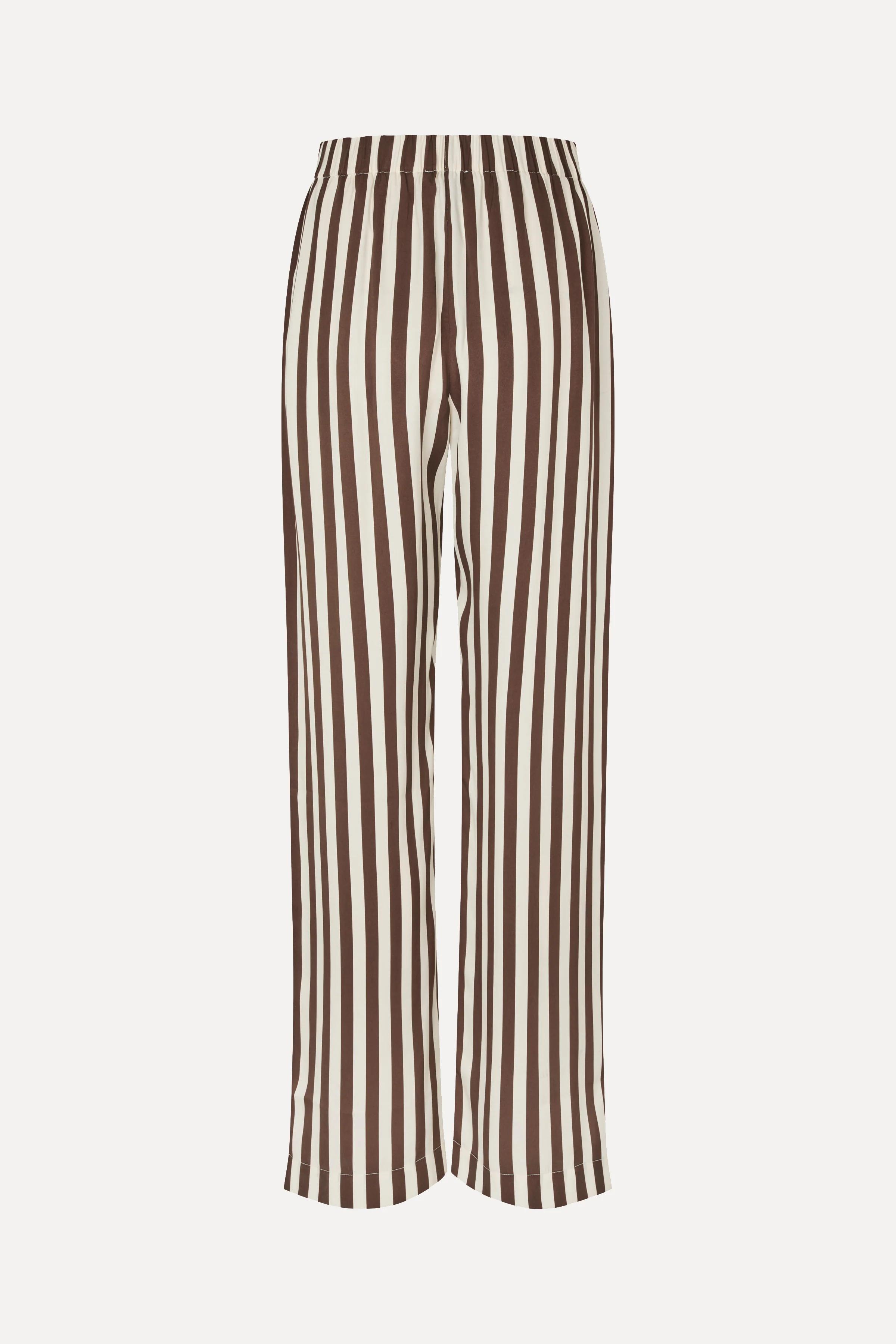 Elasticated Long Pants - Ivory Stripes - Image 4
