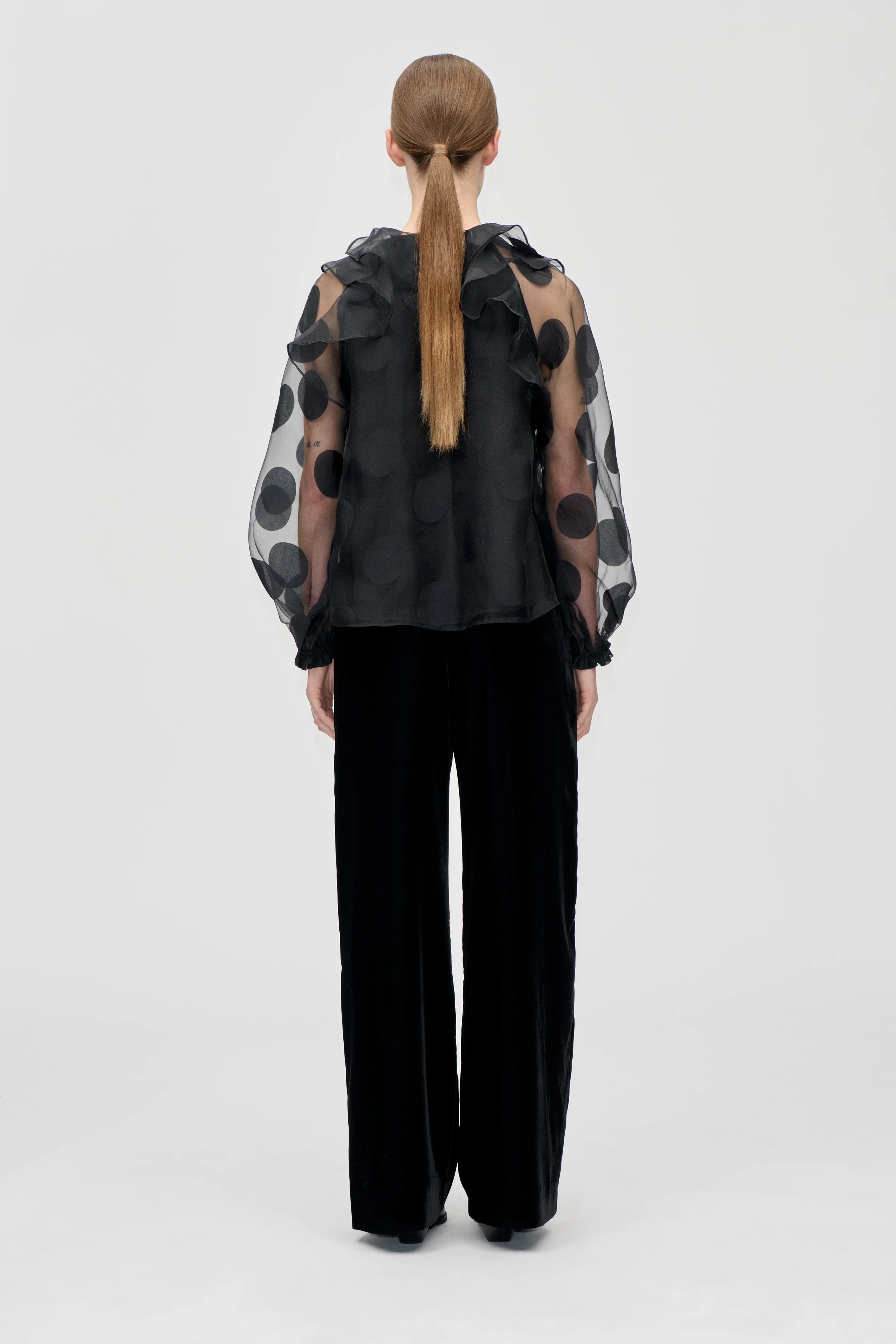 Elasticated Pants - Black - Image 2