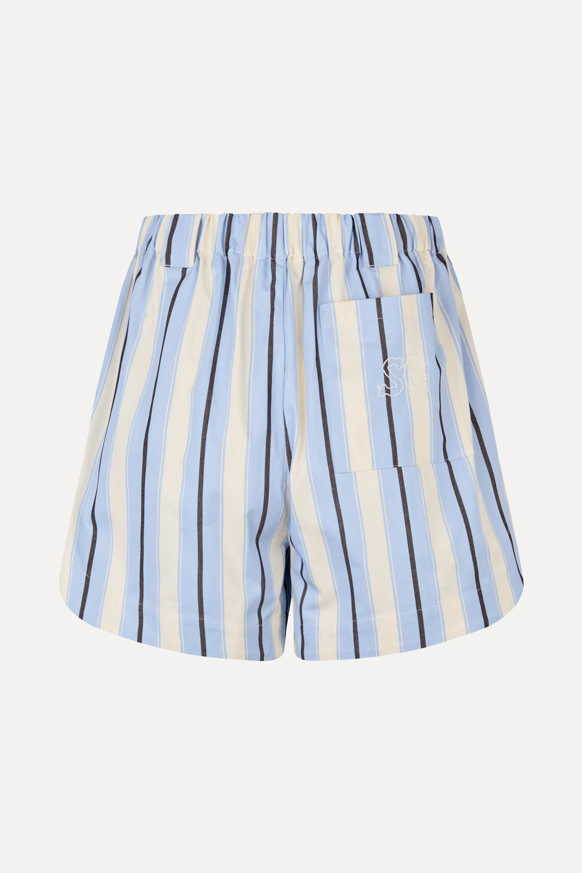 Elasticated Shorts With Tab - Lightwave Stripes - Image 3