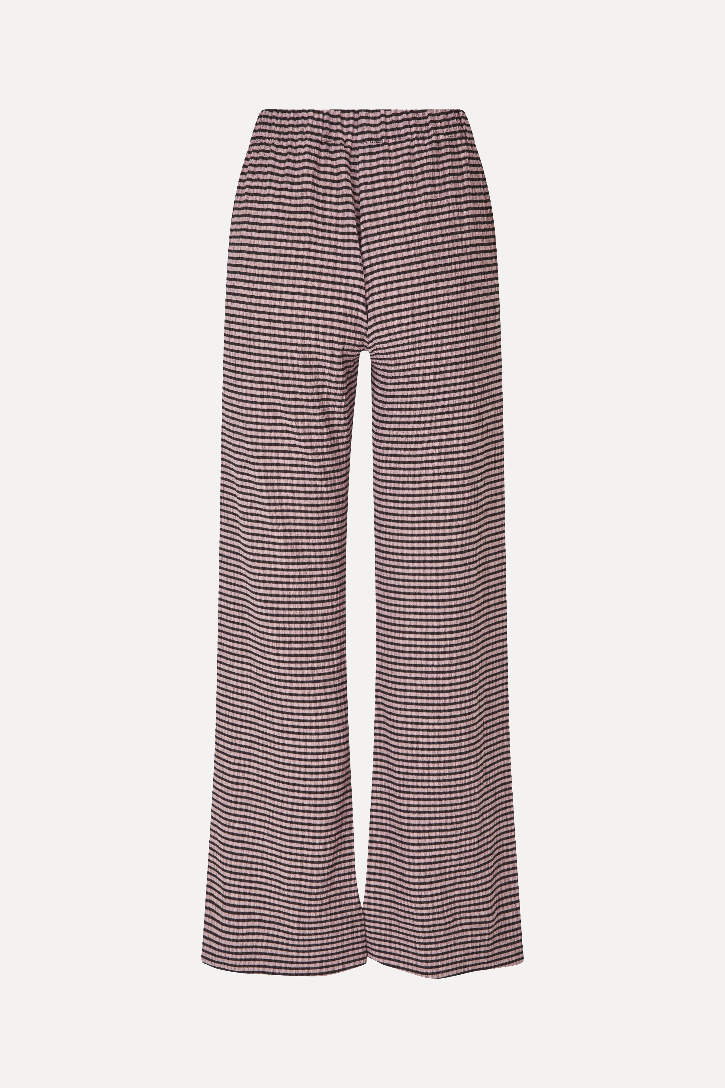 Elasticated Waistband Pants - Pink/Black - Image 2
