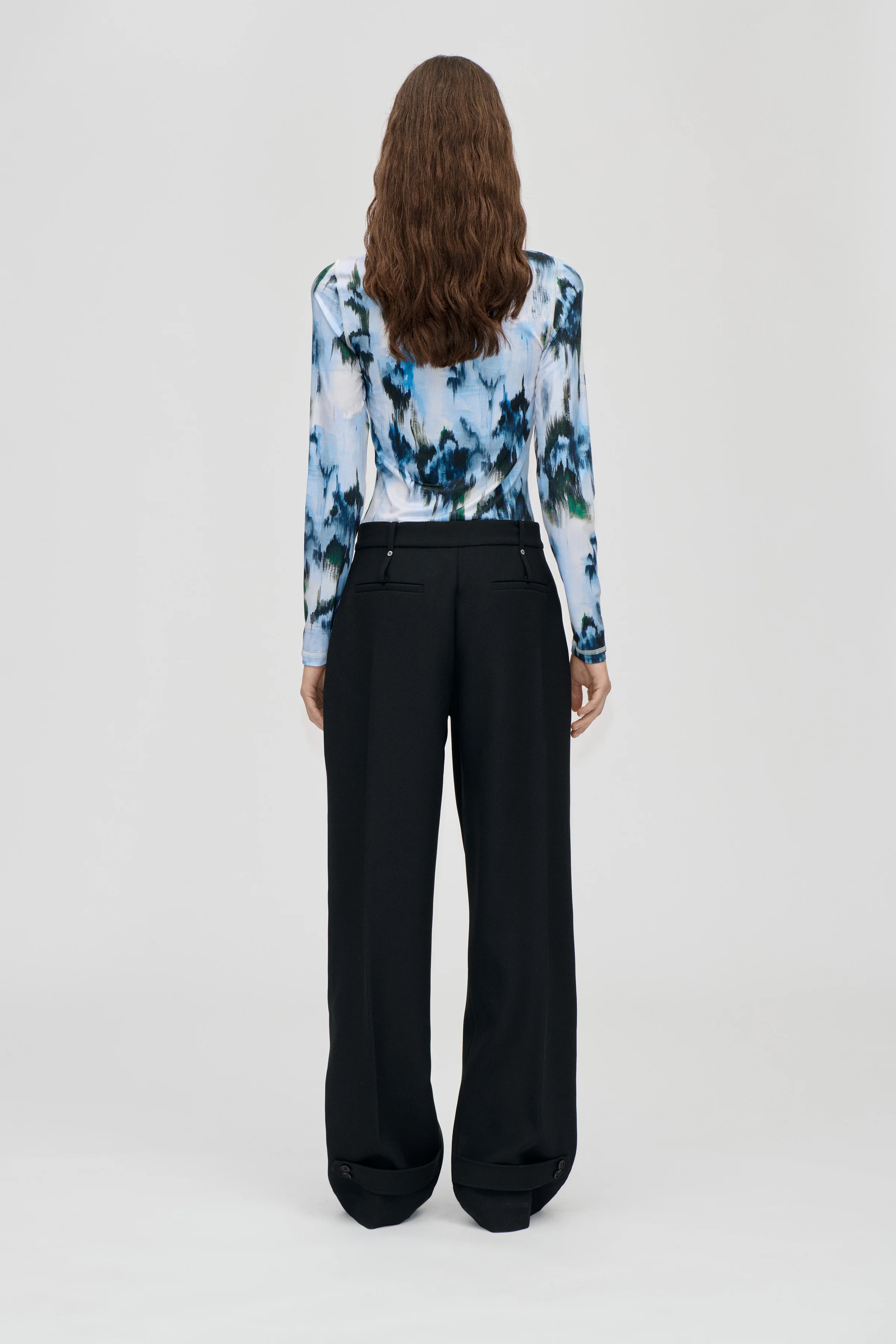 Elevated Pleat Pants - Black - Image 2