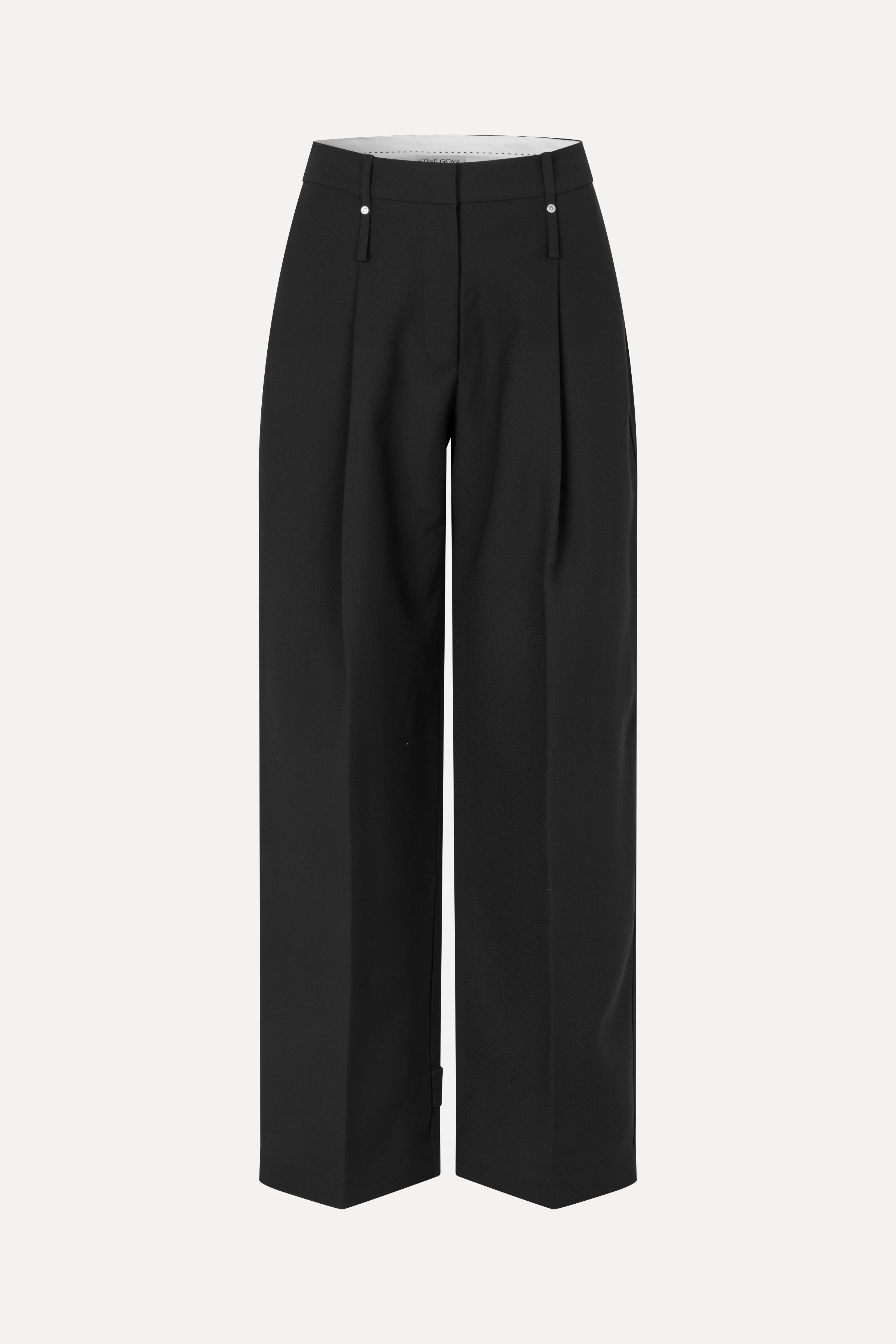 Elevated Pleat Pants - Black - Image 4