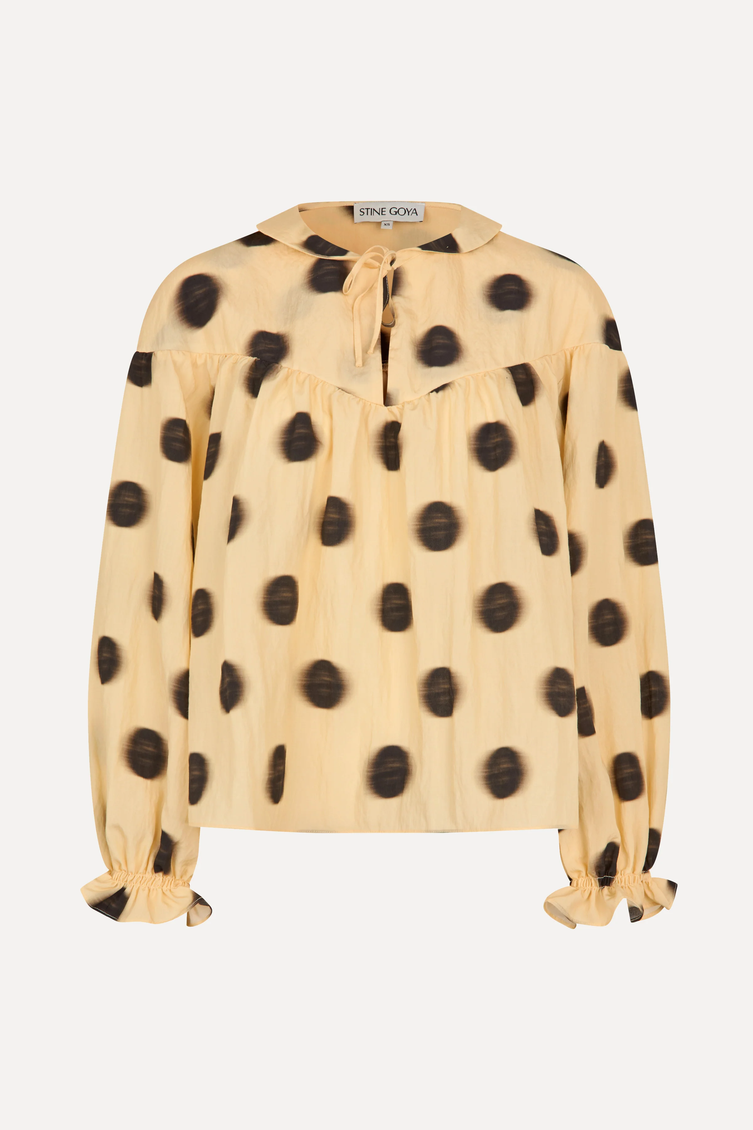 Front Detail Long Sleeve Top - Dots in Motion - Image 4