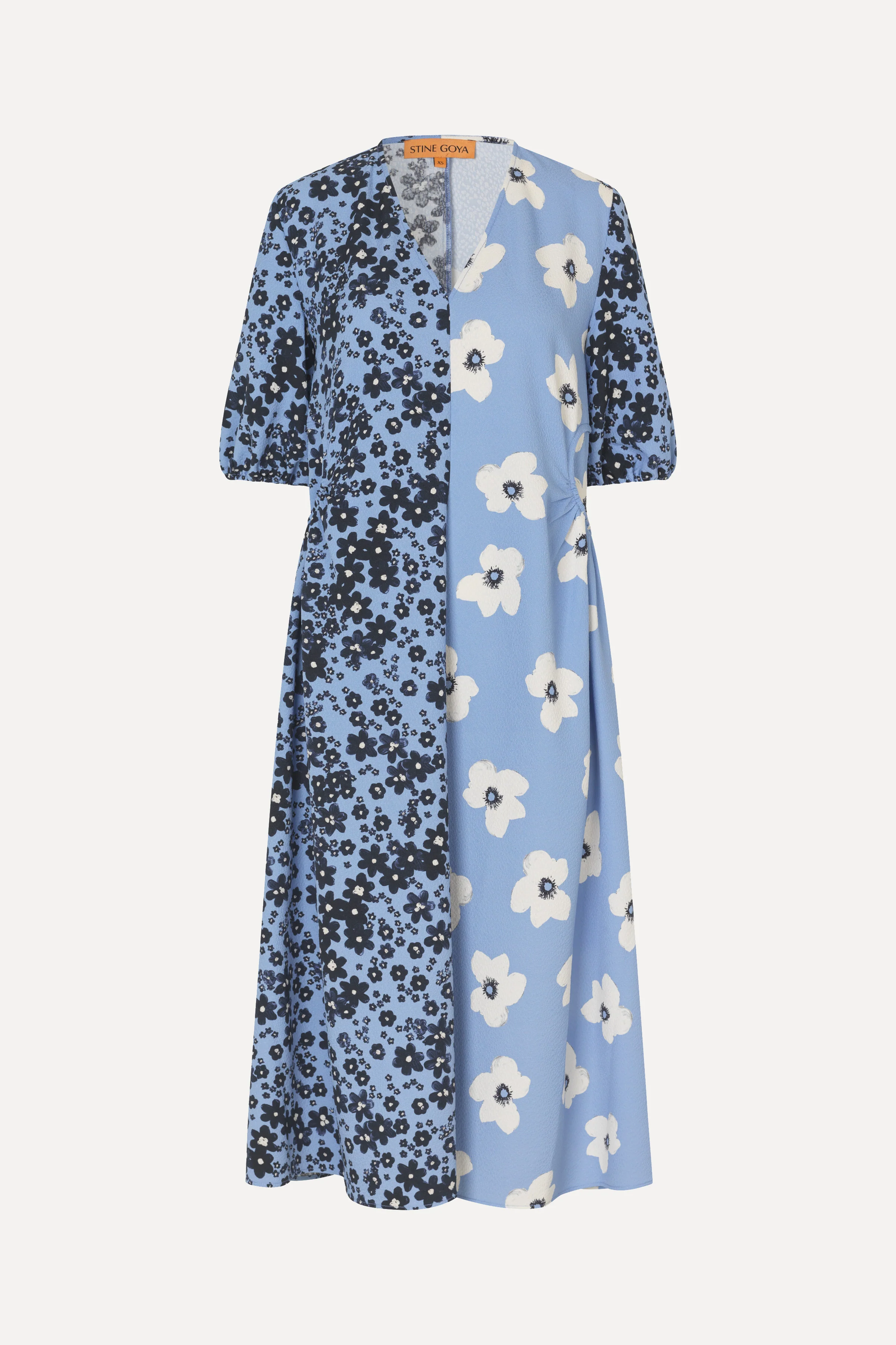 Gathered Pocket Dress - Night Ditzy Floral / Day Ditzy Floral