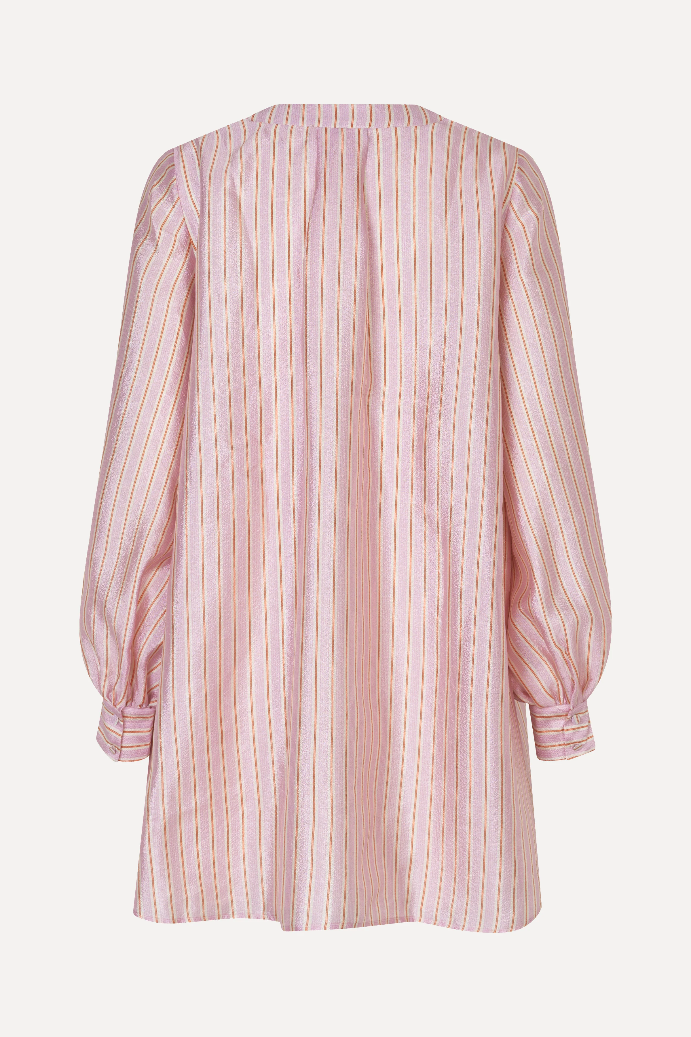 Kimono Mini Dress - Rose Pinstripe - Image 2