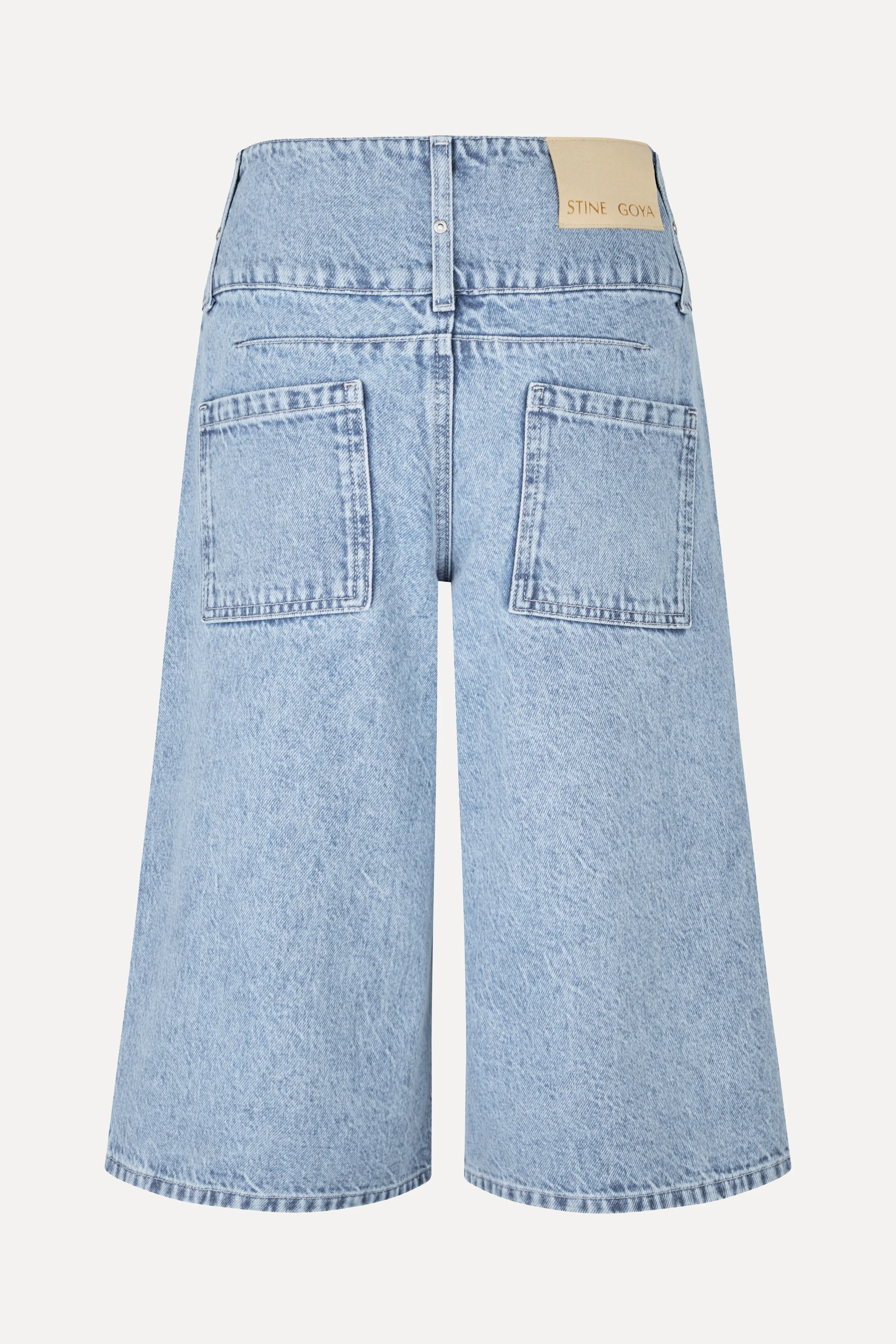 Logoed Loop Jorts - Denim Blue - Image 3