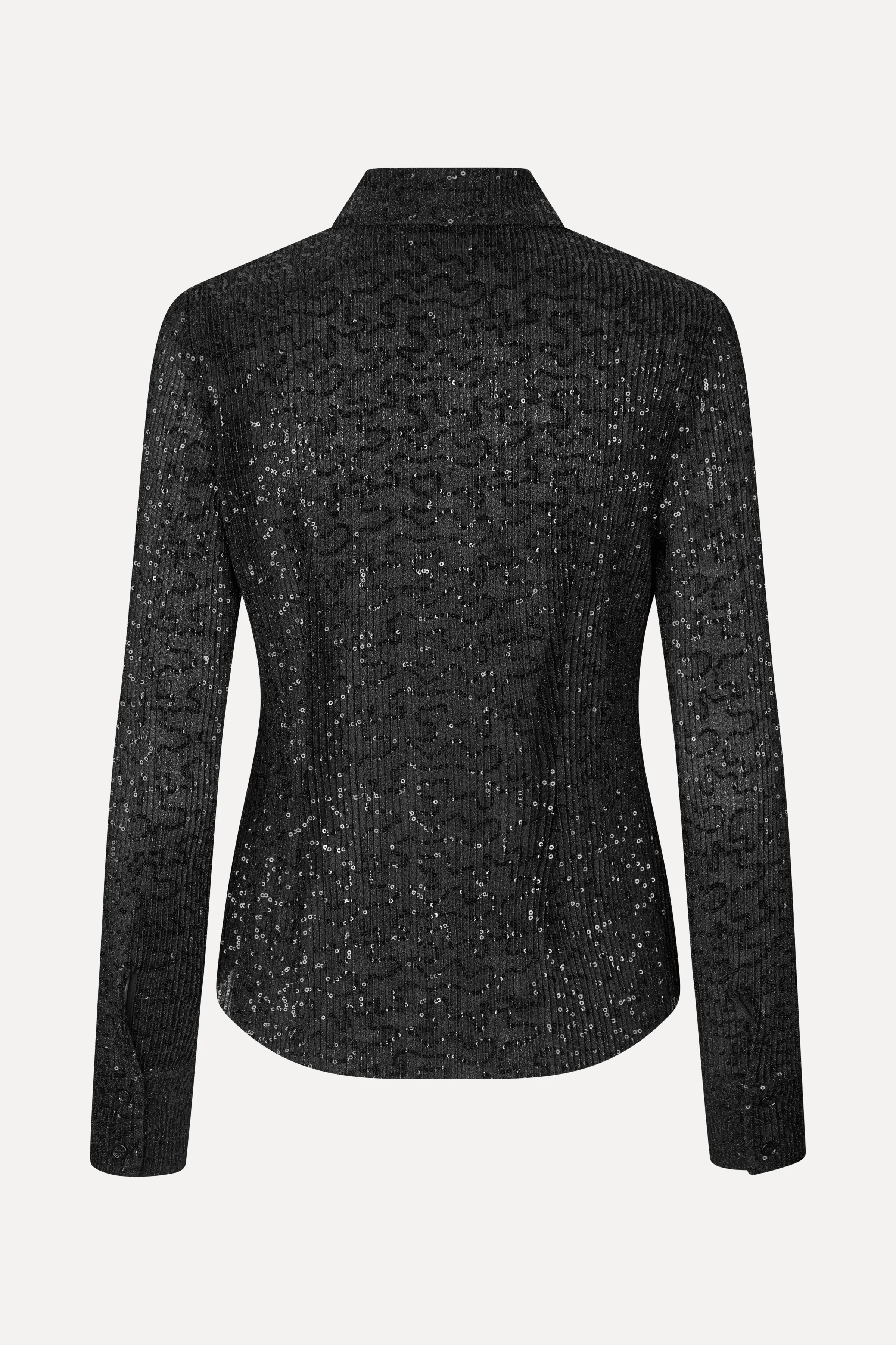 Long Sleeve Buttondown - Black - Image 2