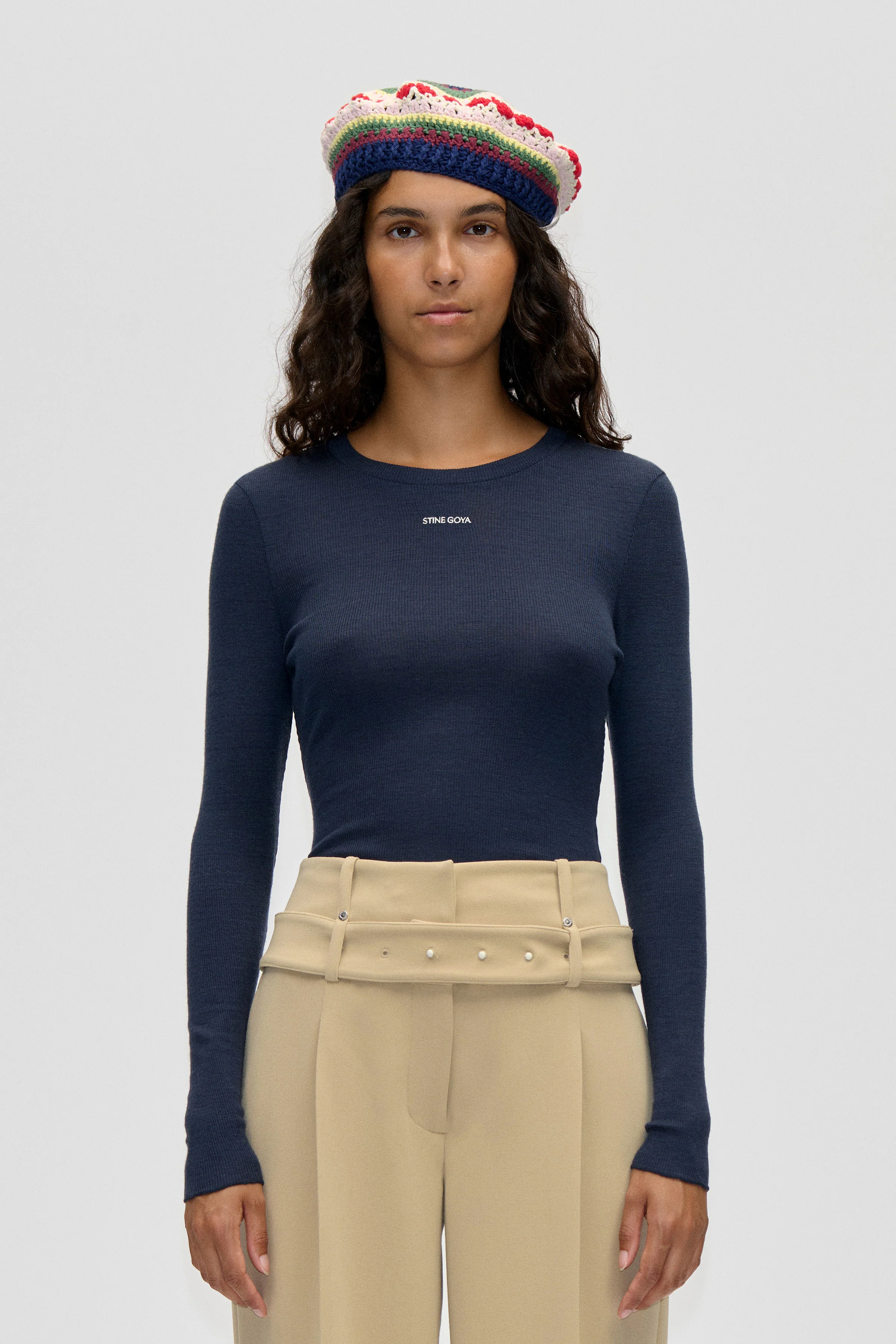 Long Sleeve Crewneck - Midnight Navy