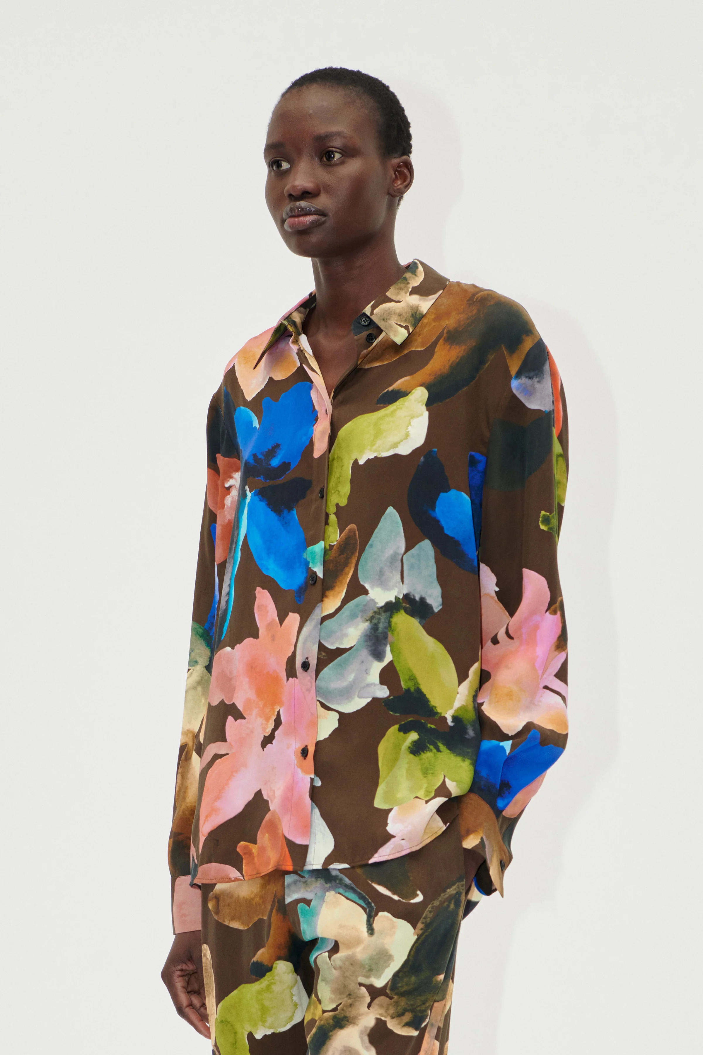 Long Sleeve Shirt - Aquarelle Garden - Image 3