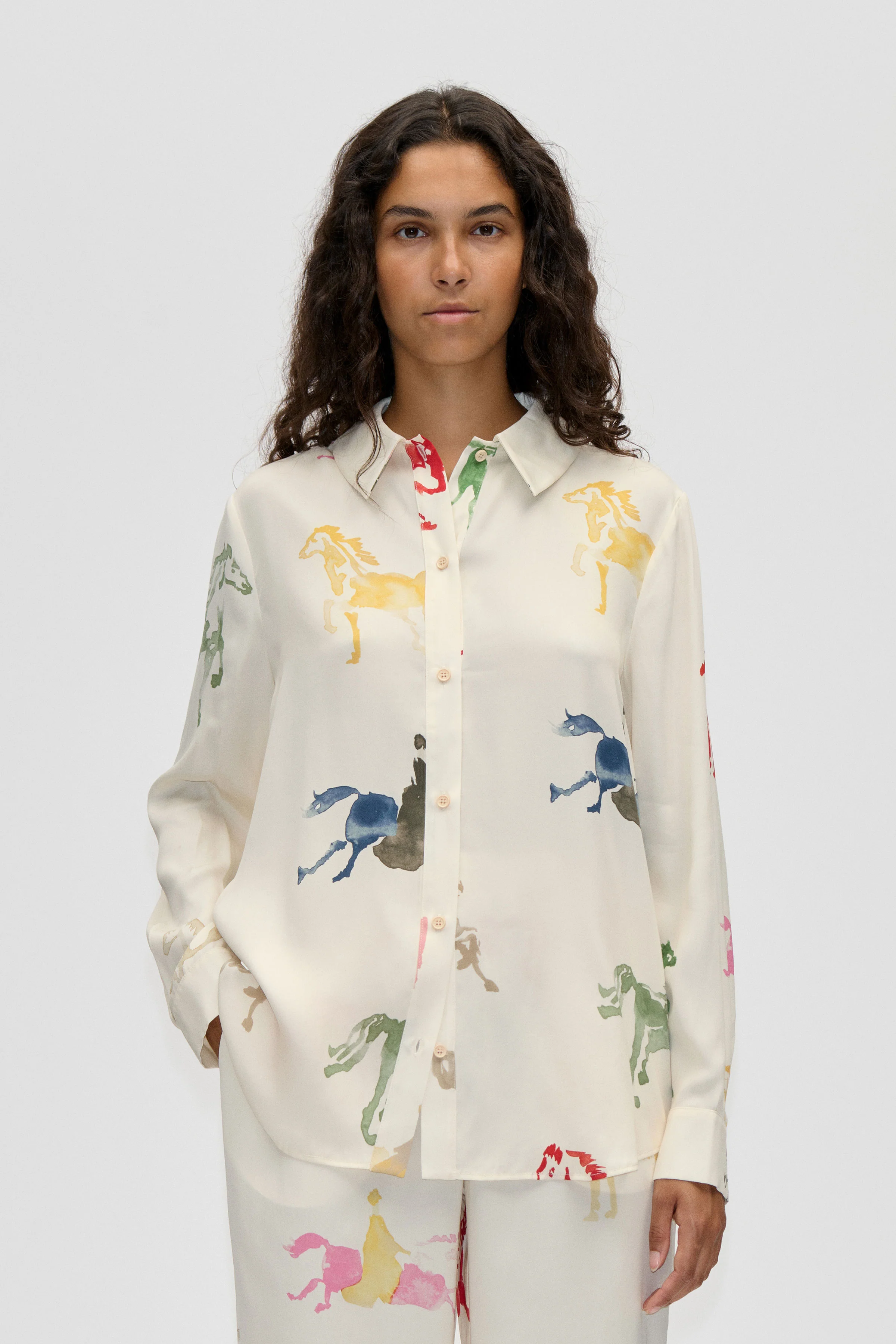 Long Sleeve Shirt - Horses