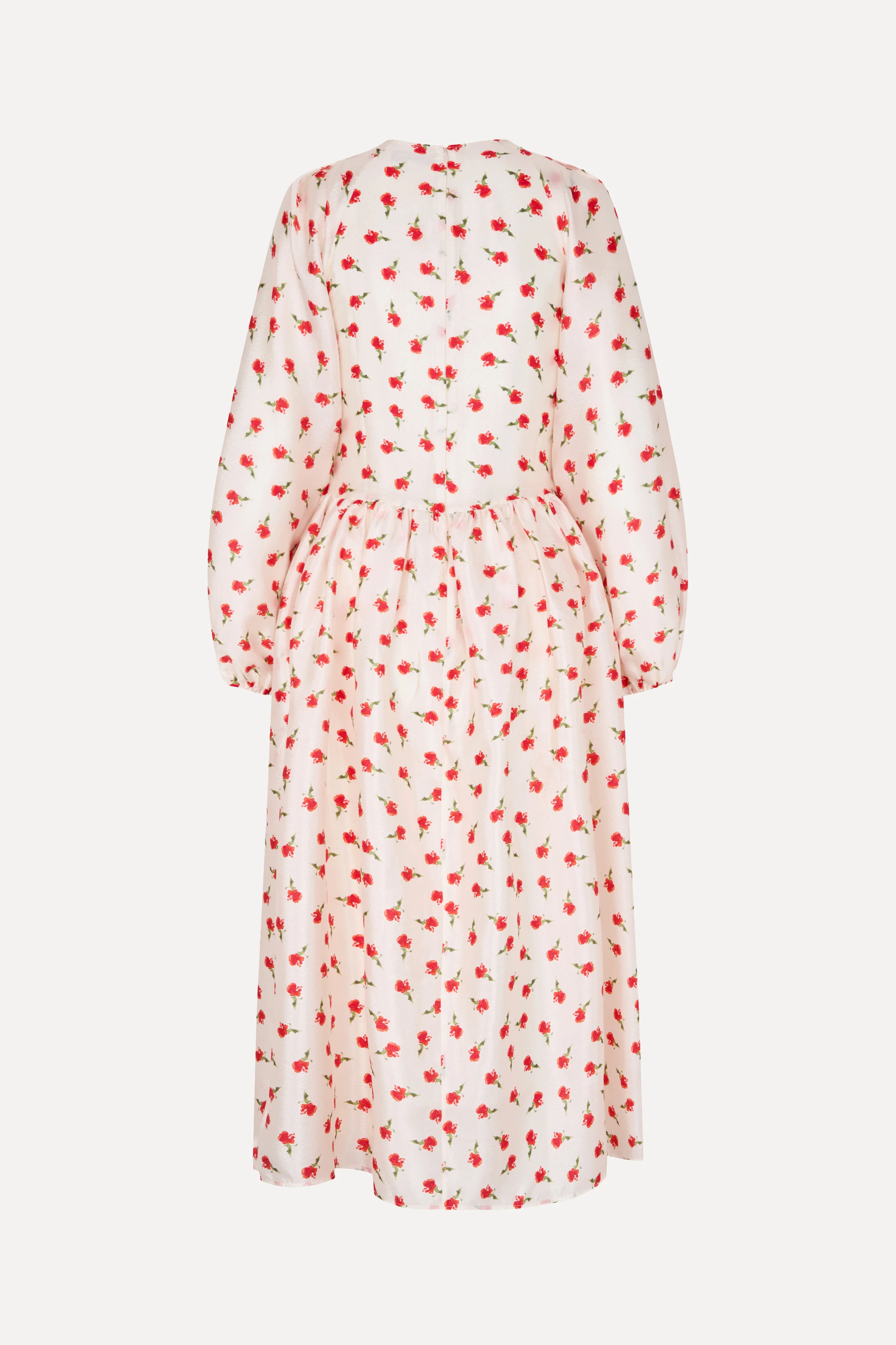 Long Sleeve Voluminous Dress - Ditzy Petunia - Image 4