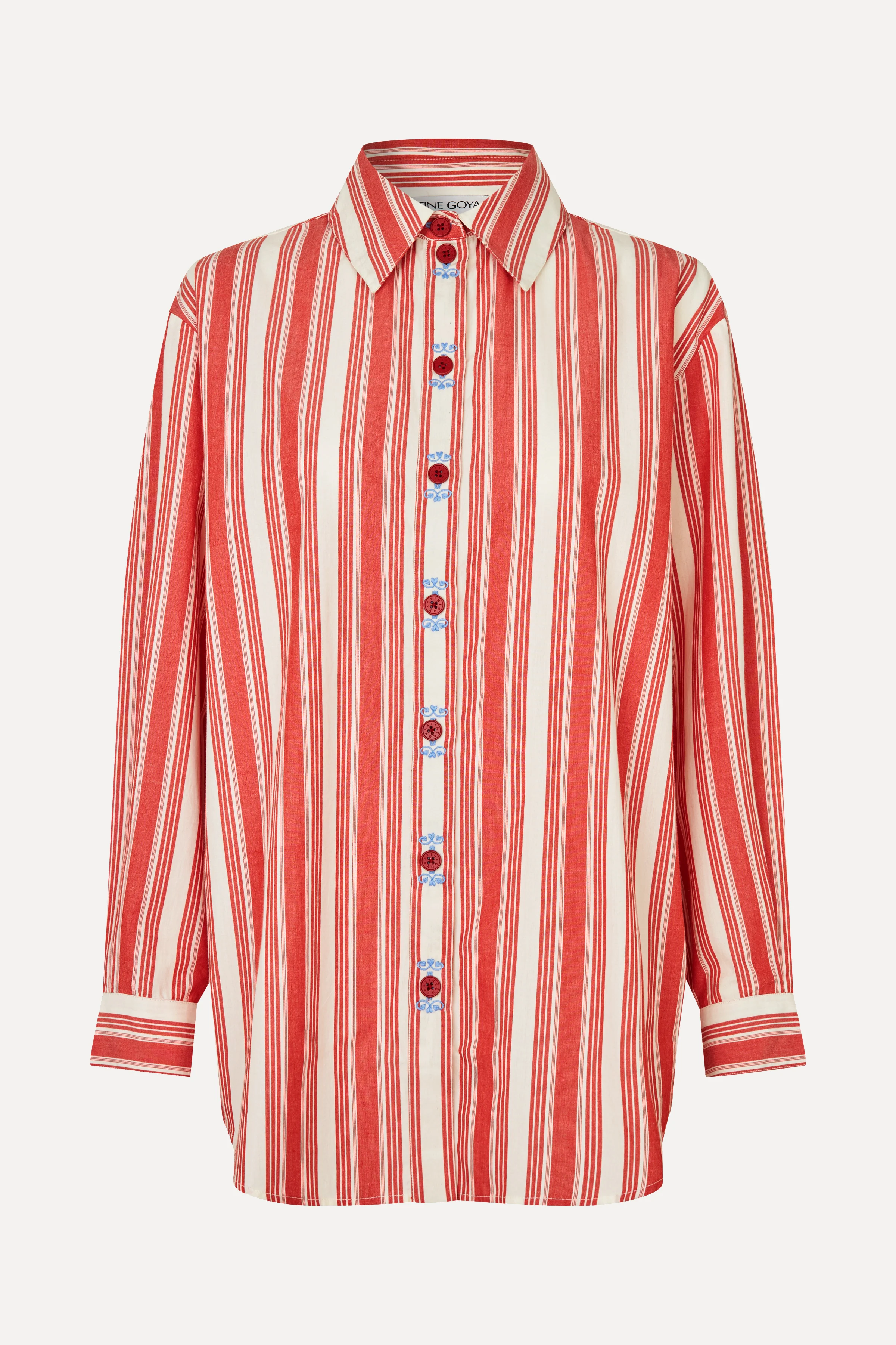 Loose Long Sleeve Shirt - Scarlet Trot - Image 3