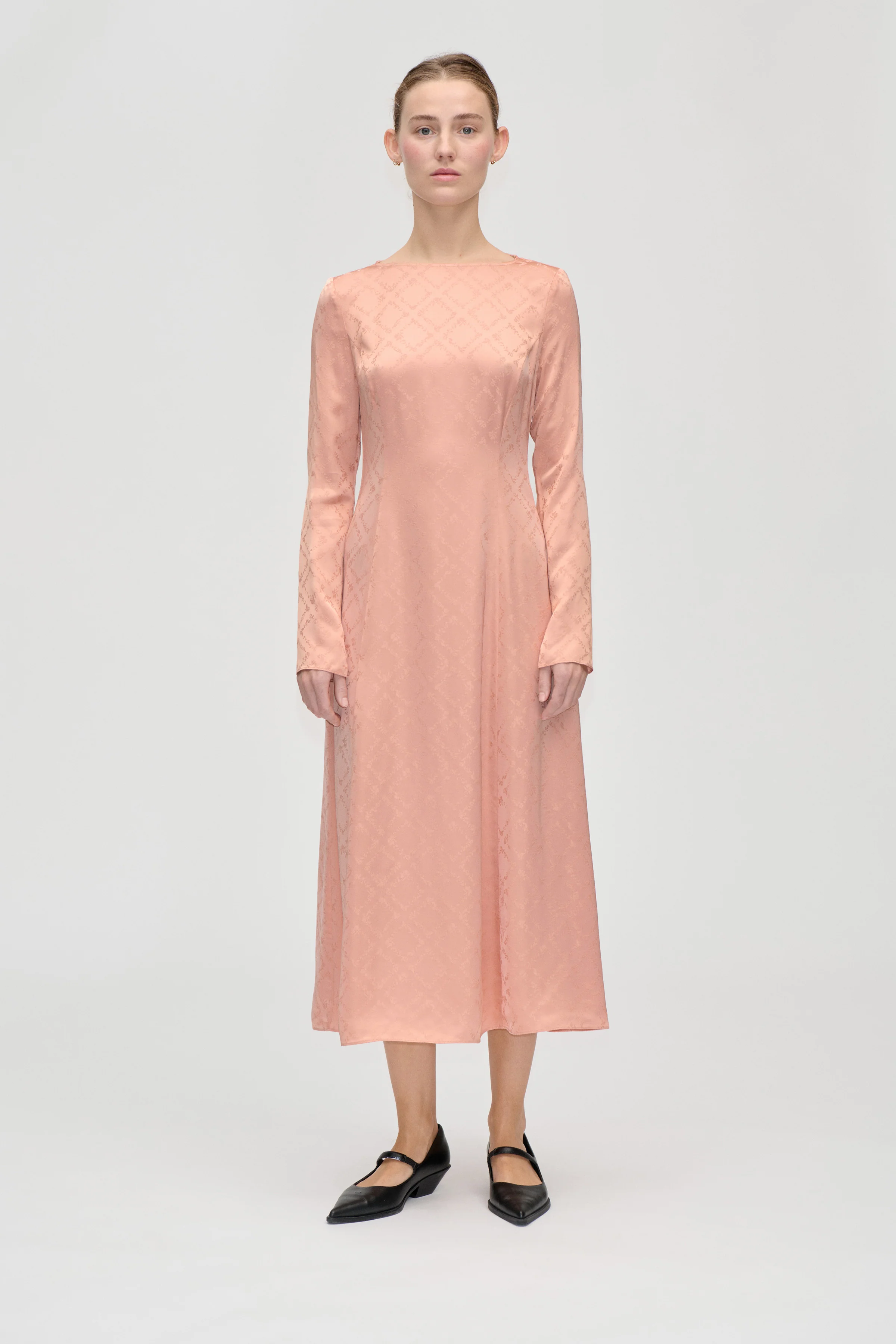 Open Back Midi Dress - Sakura Check