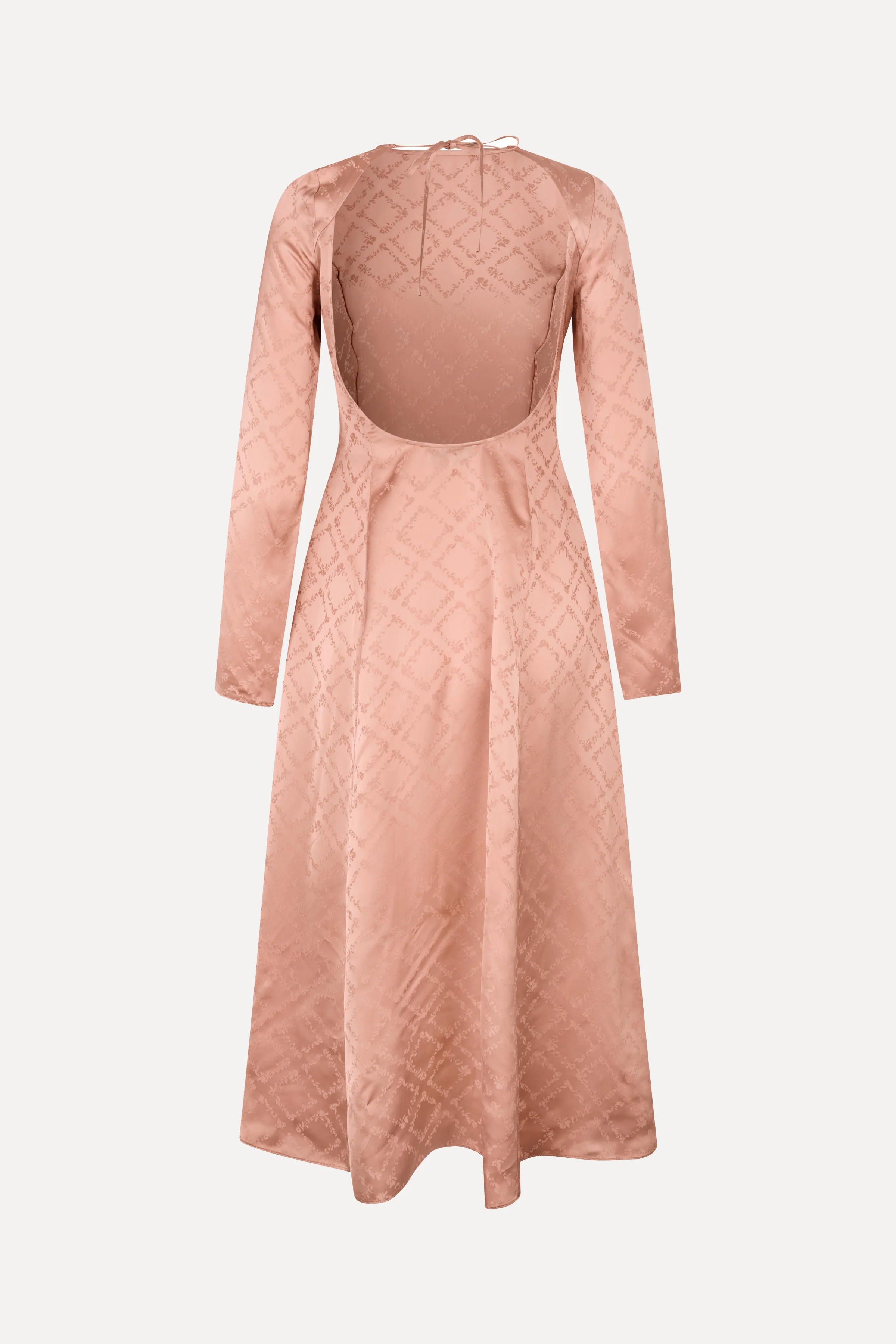 Open Back Midi Dress - Sakura Check - Image 4
