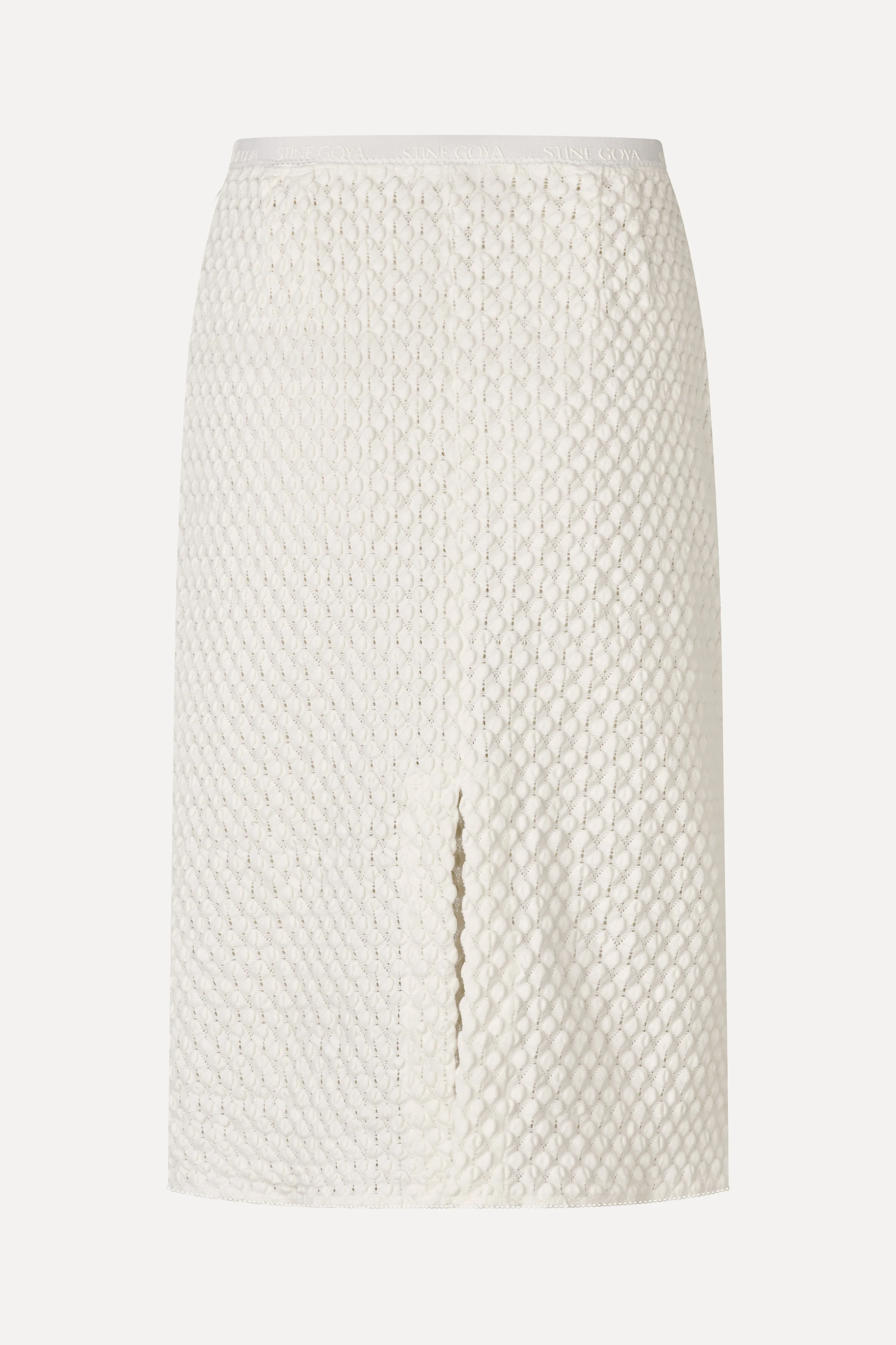 Pencil Elasticated Skirt - White Swan - Image 4