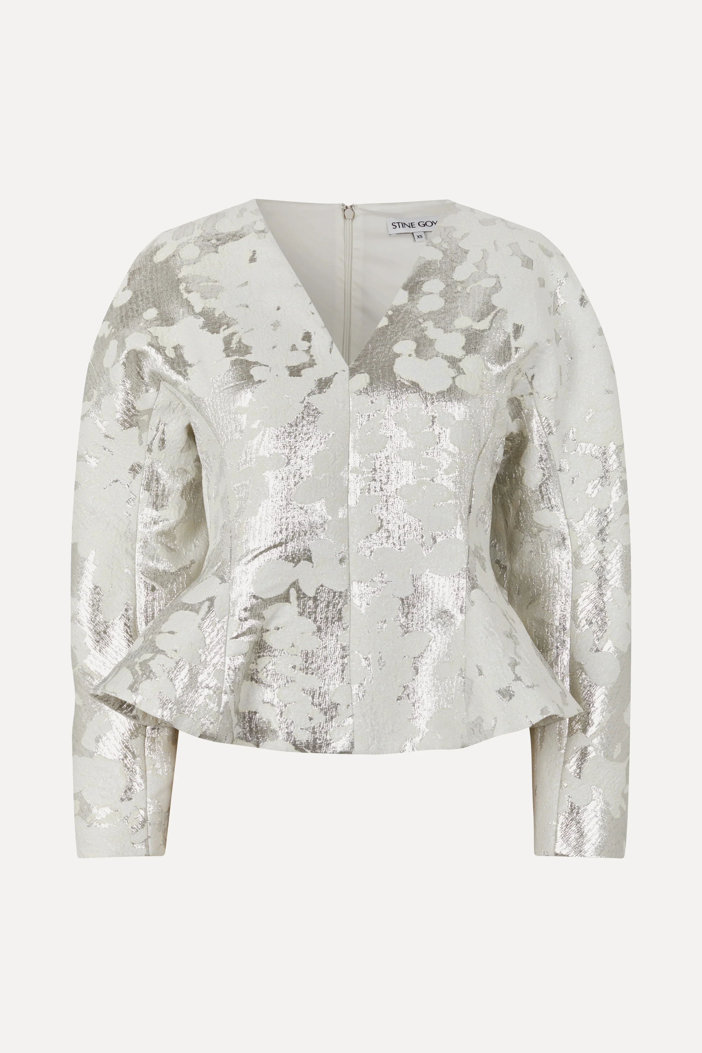 Peplum Top - Lurex Garden - Image 3