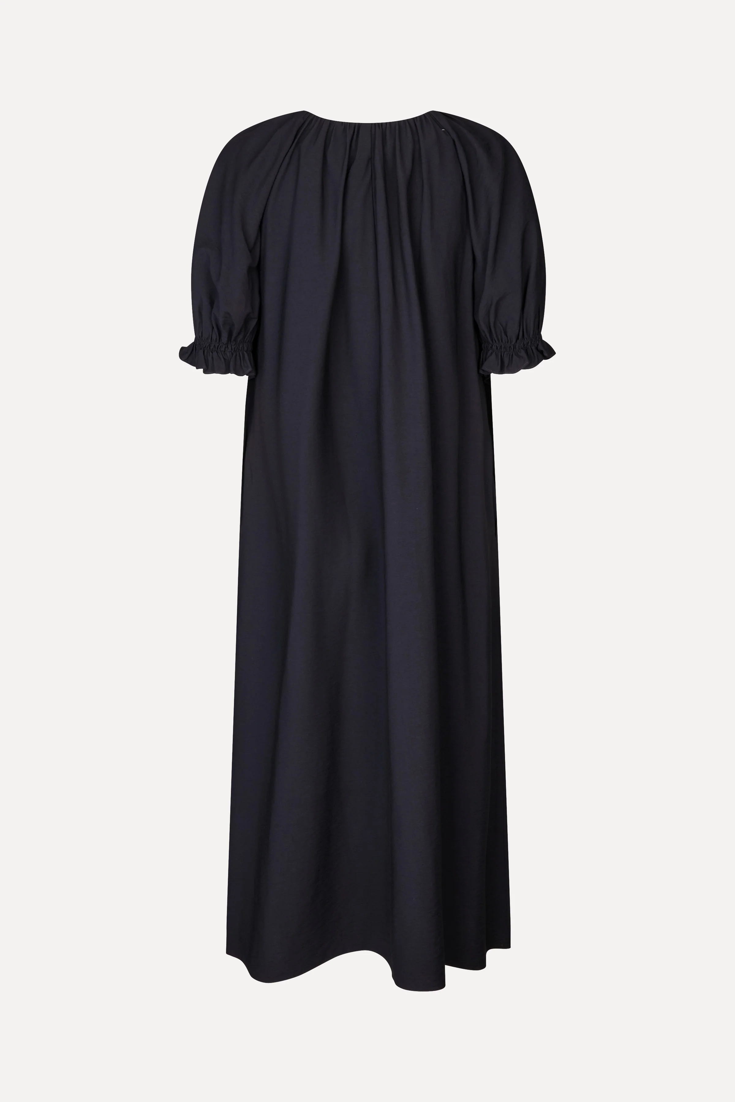Puff Sleeve Detail Long Dress - Midnight Navy - Image 4