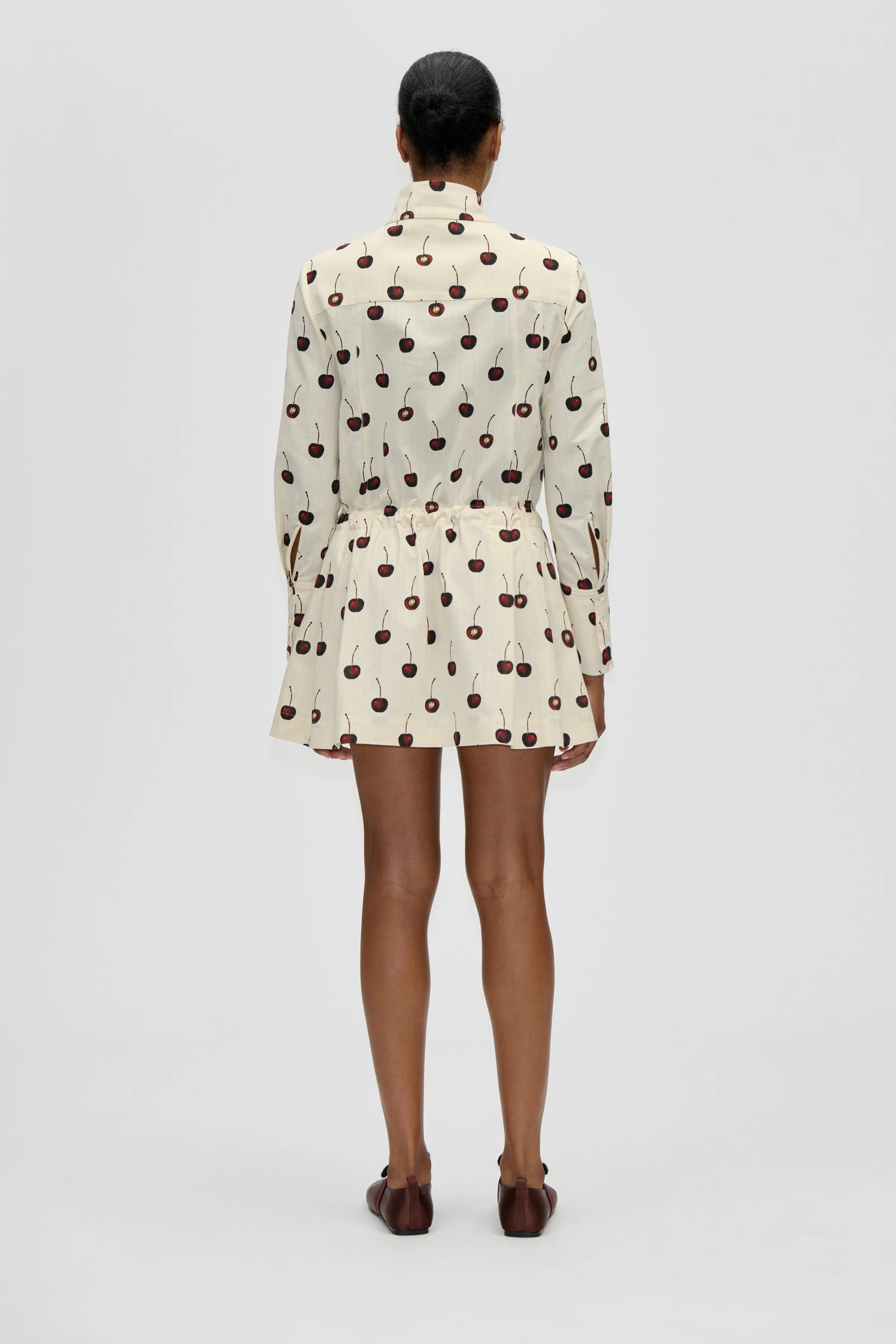 Pullover Parka Dress - Cherries - Image 2