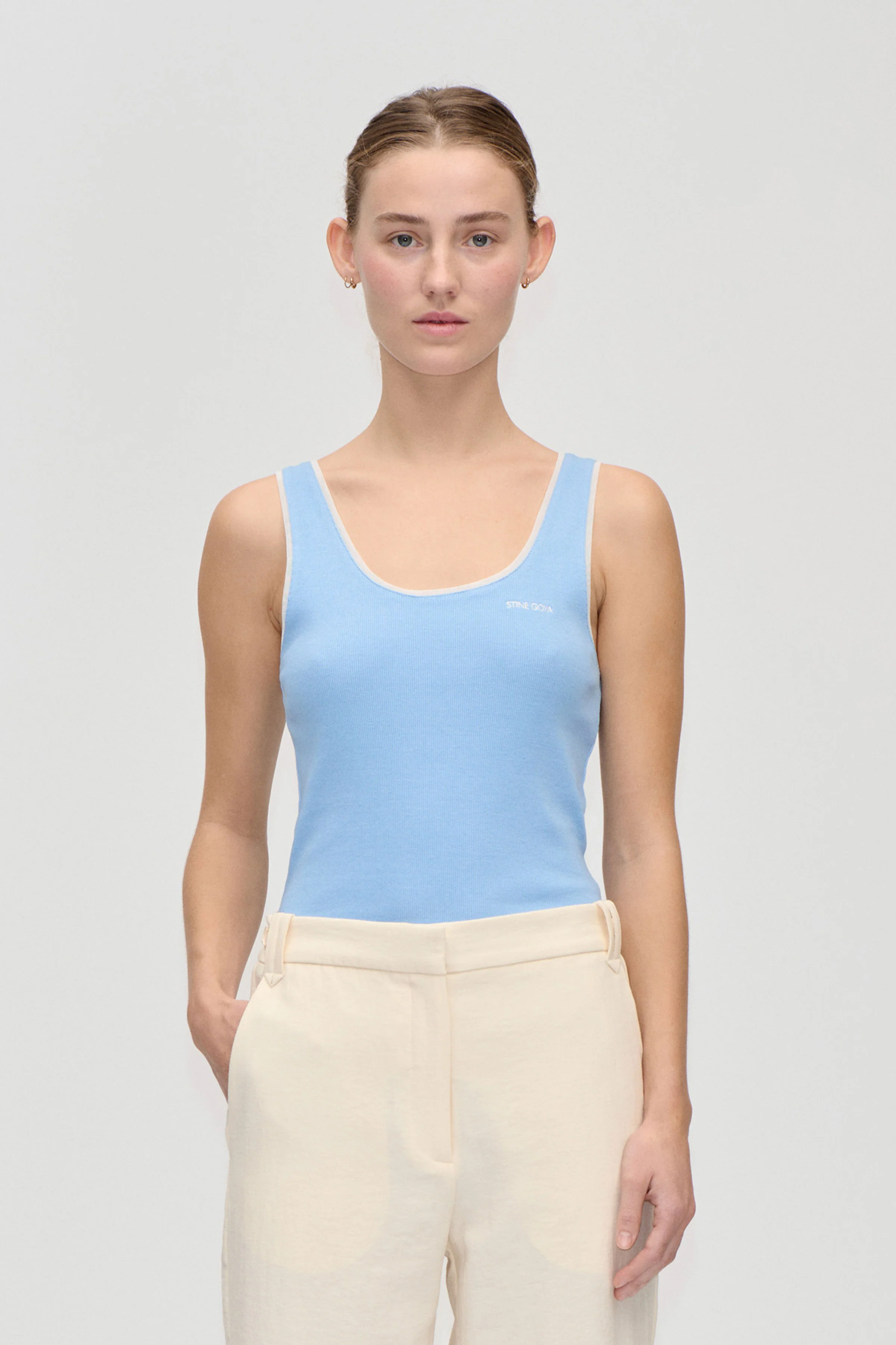 Rib Tank Top - Bel Air Blue