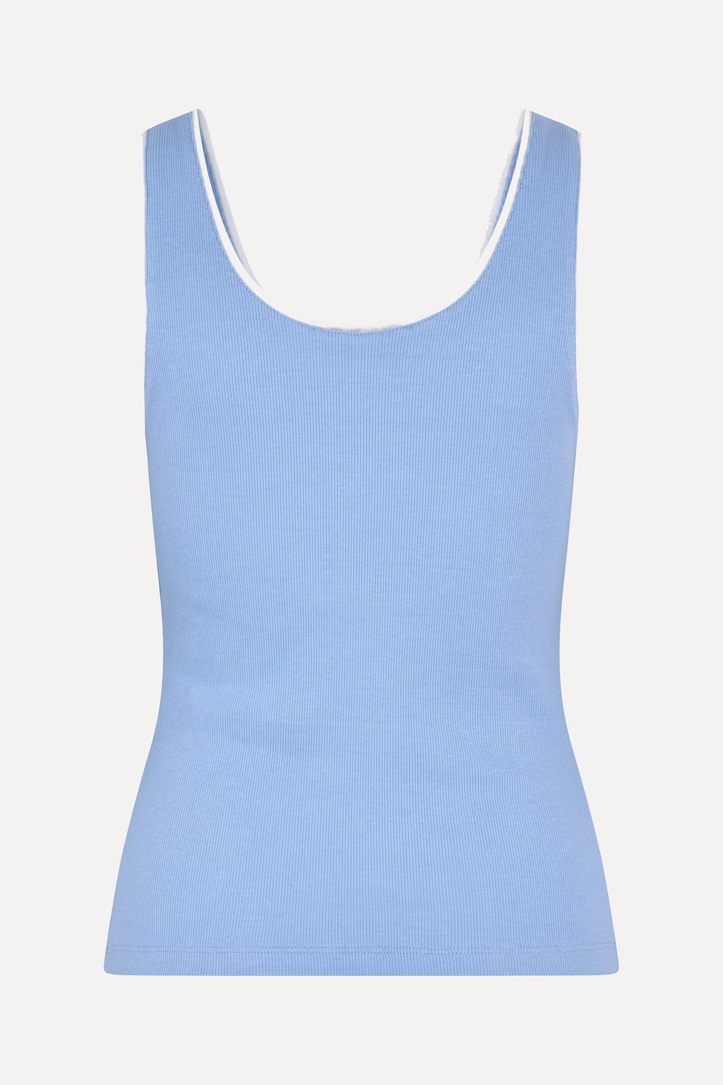 Rib Tank Top - Bel Air Blue - Image 3