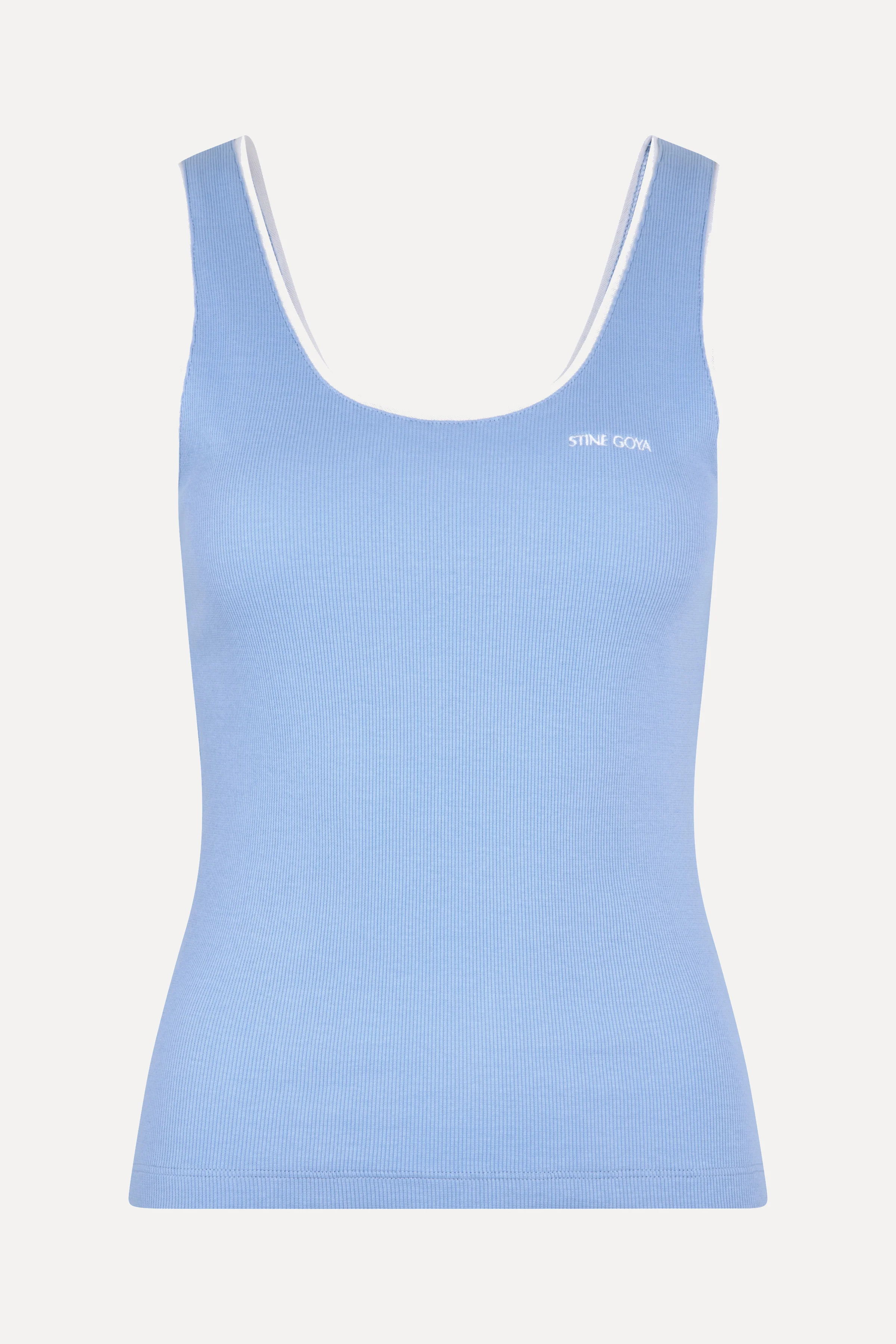 Rib Tank Top - Bel Air Blue - Image 4