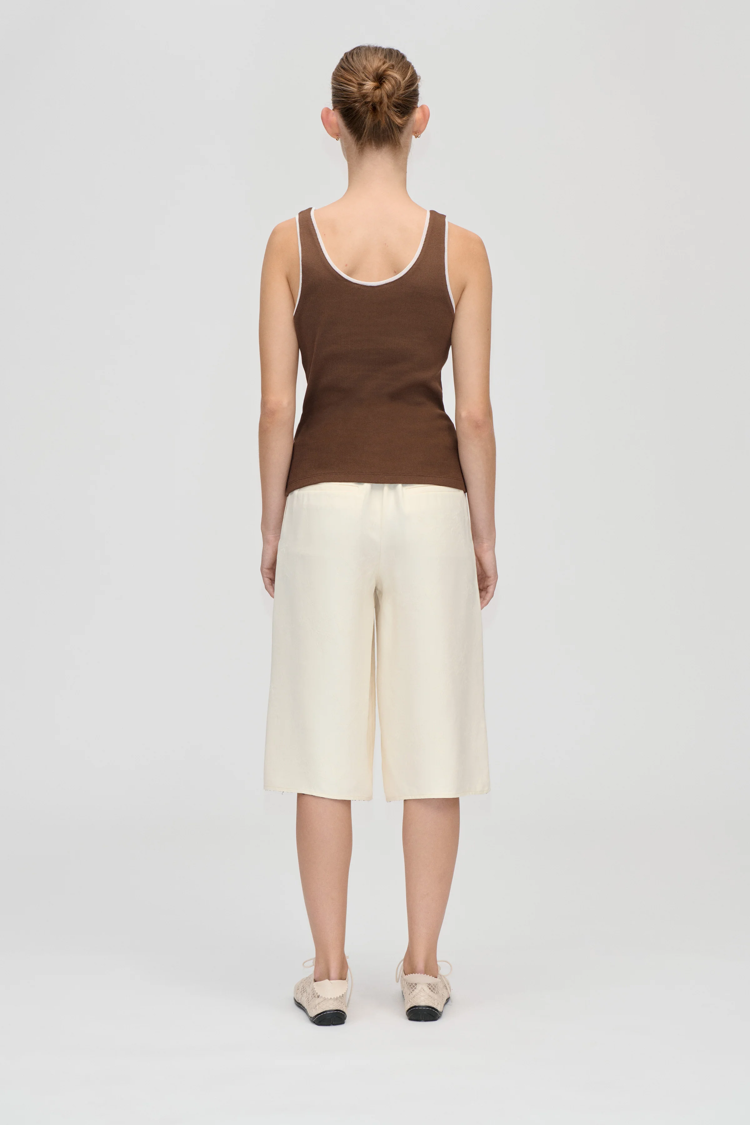 Rib Tank Top - Chicory Coffee - Image 4