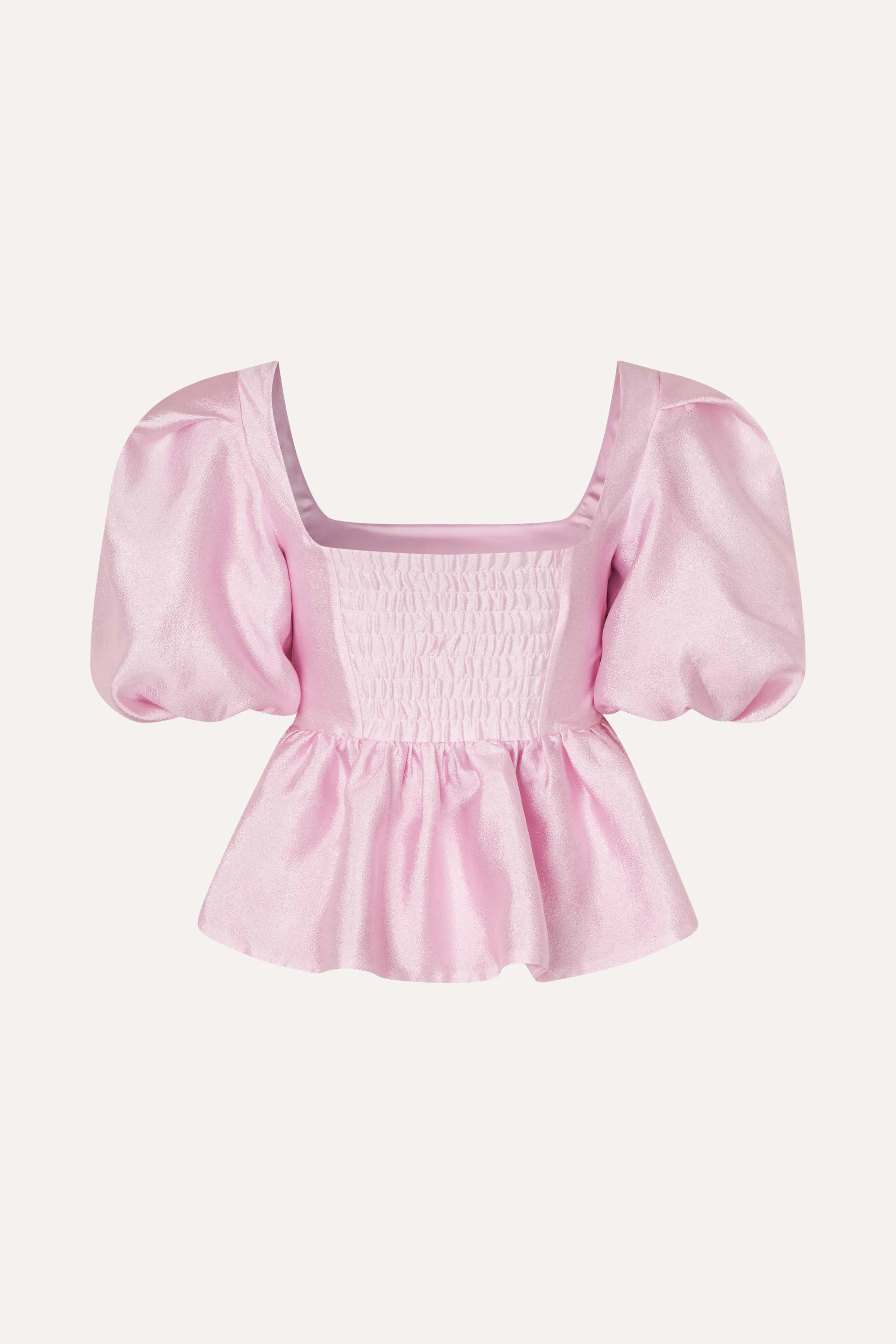 Ribbed Back Panel Top - Pastel Pink - Image 2