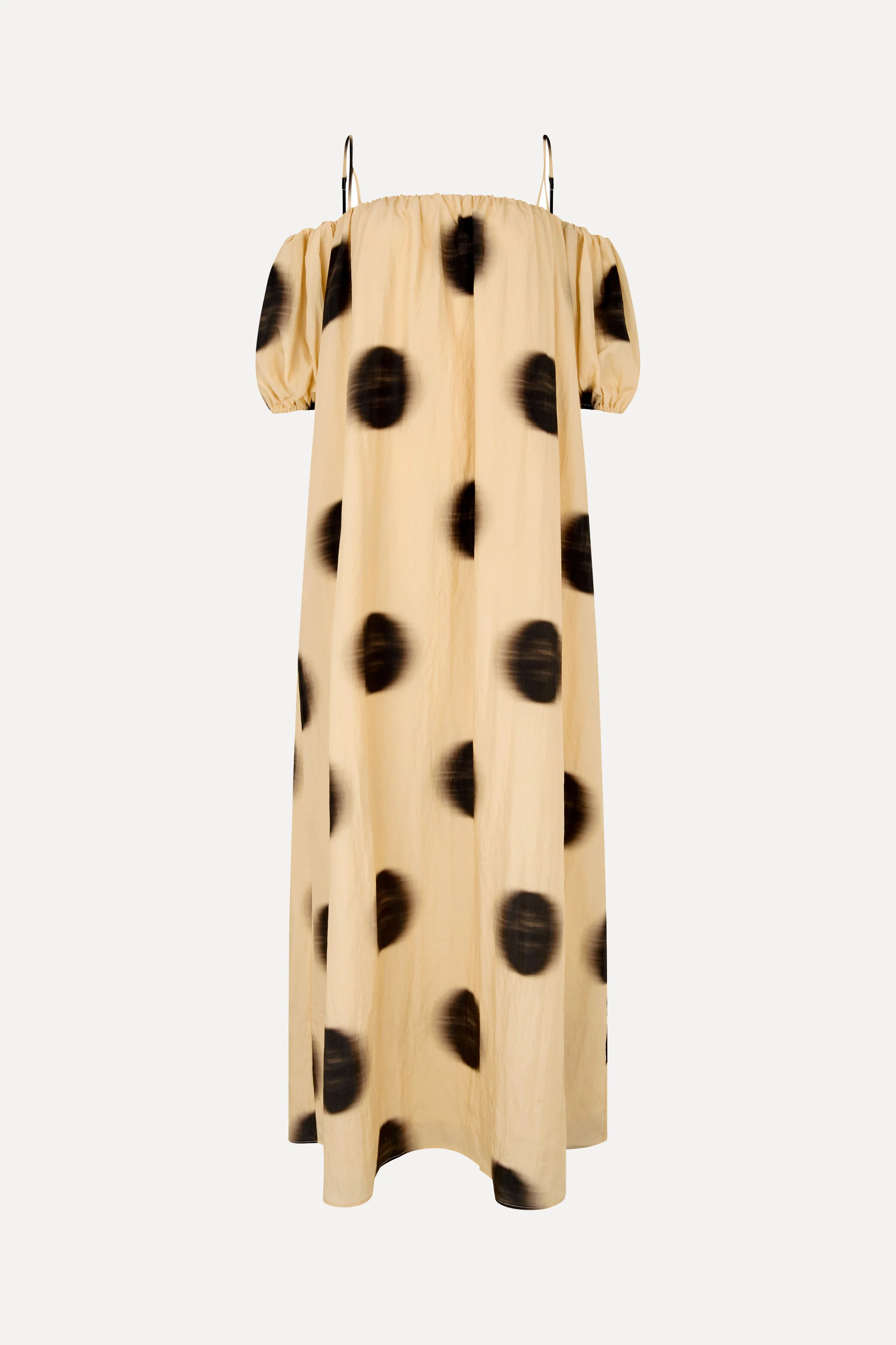 Romantic Volume Strap Dress - Dots in Motion - Image 4
