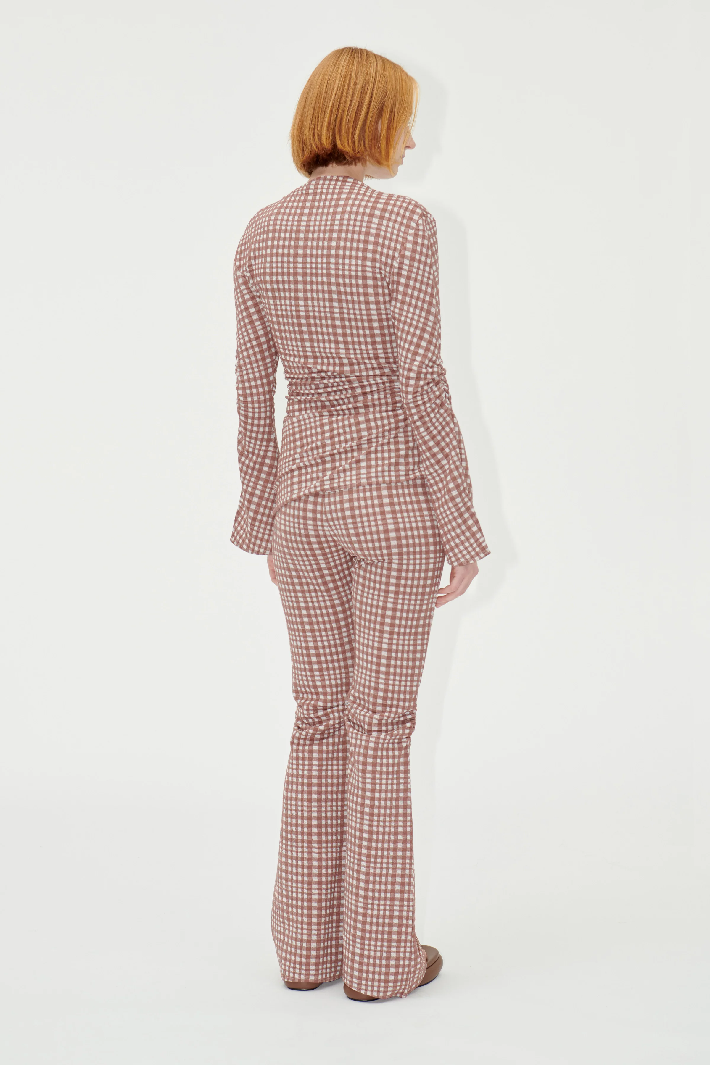 SGLenny Pants - Brown Check - Image 4