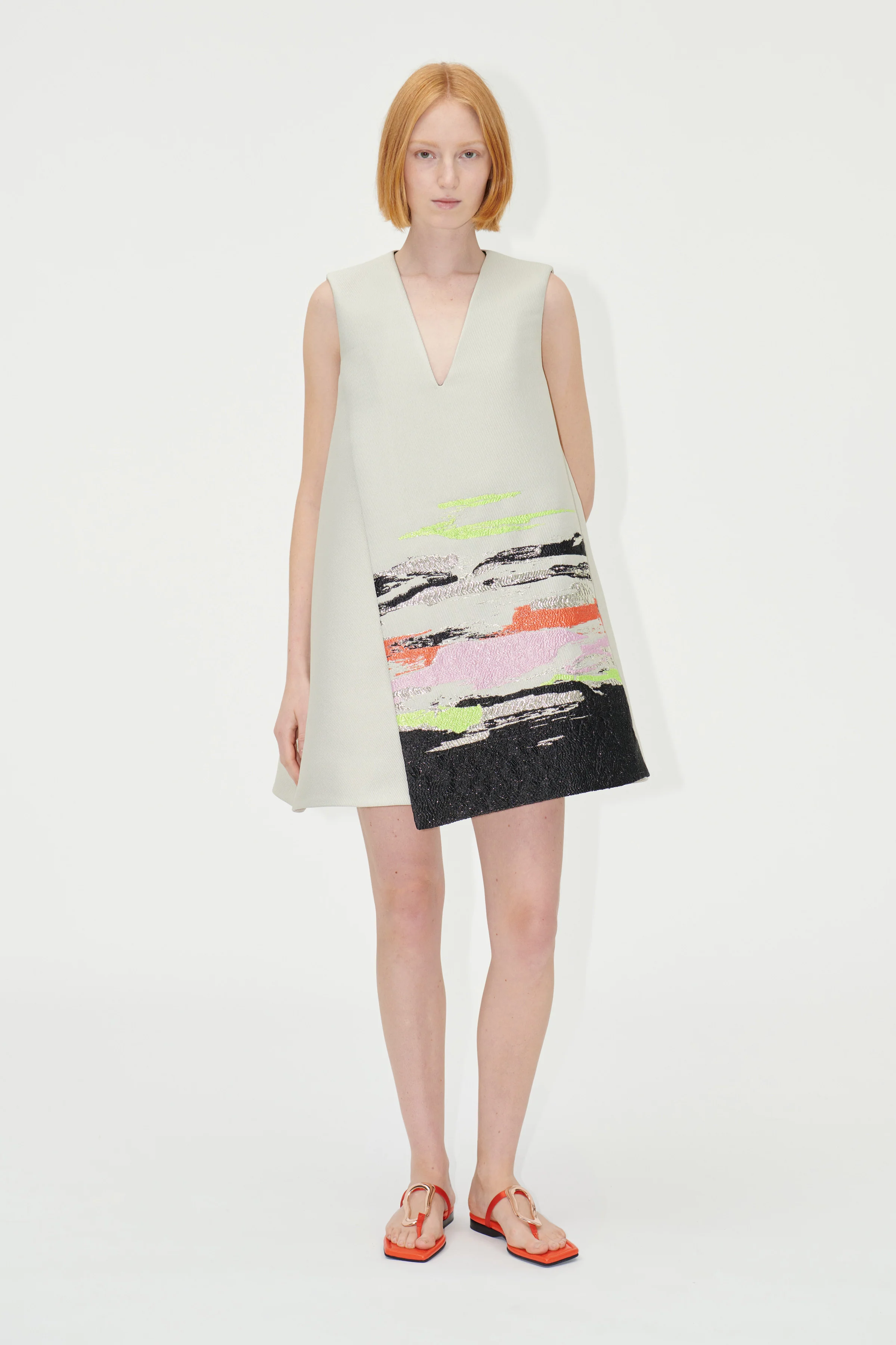 SGTamar Dress - Abstract Strokes - Image 3