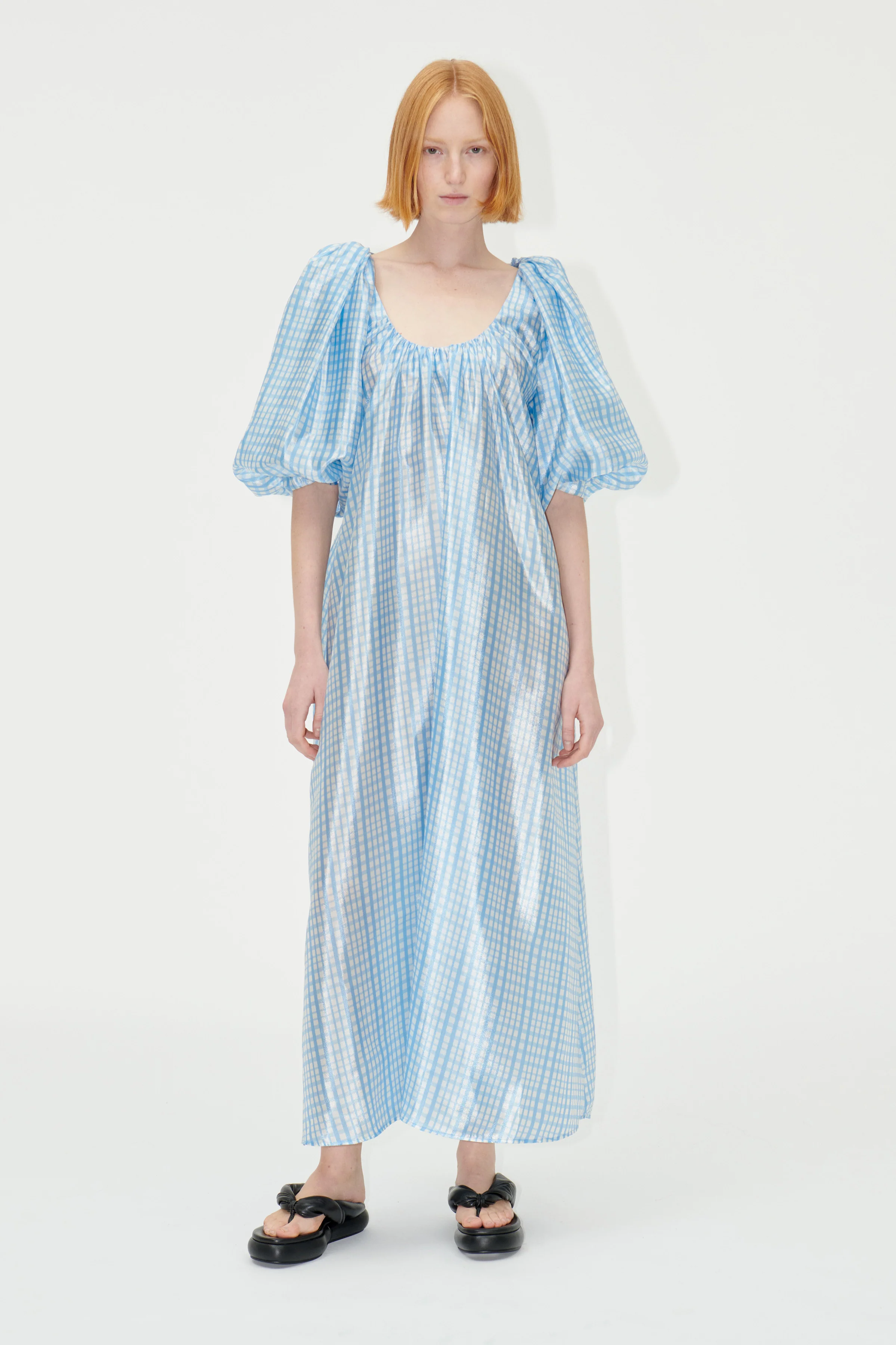 SGTeresa Dress - Blue Check - Image 3