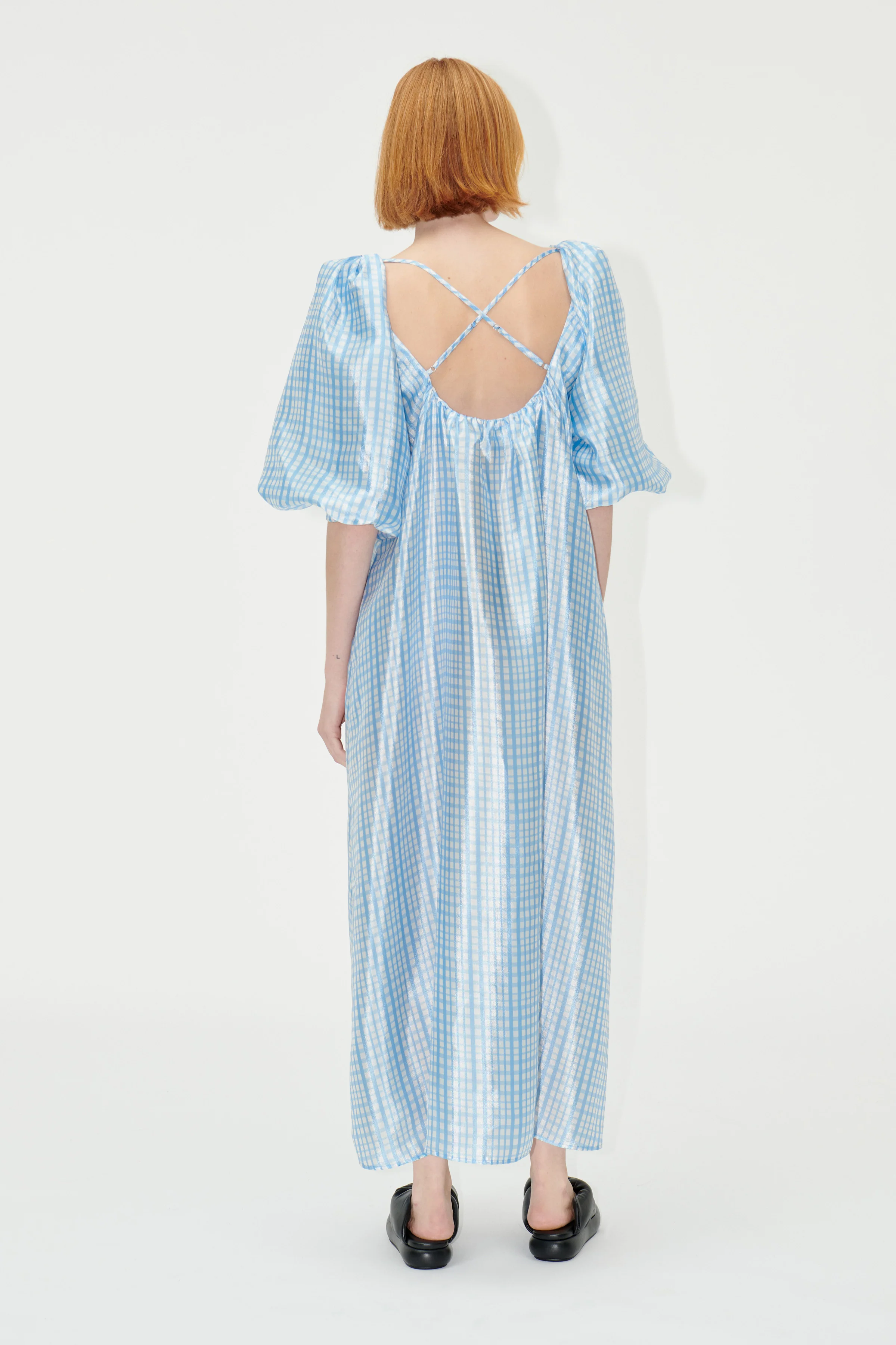 SGTeresa Dress - Blue Check - Image 4